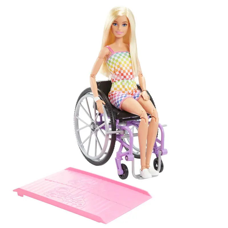 Mattel Muñeca fashionista con silla de ruedas MULTICOLOR