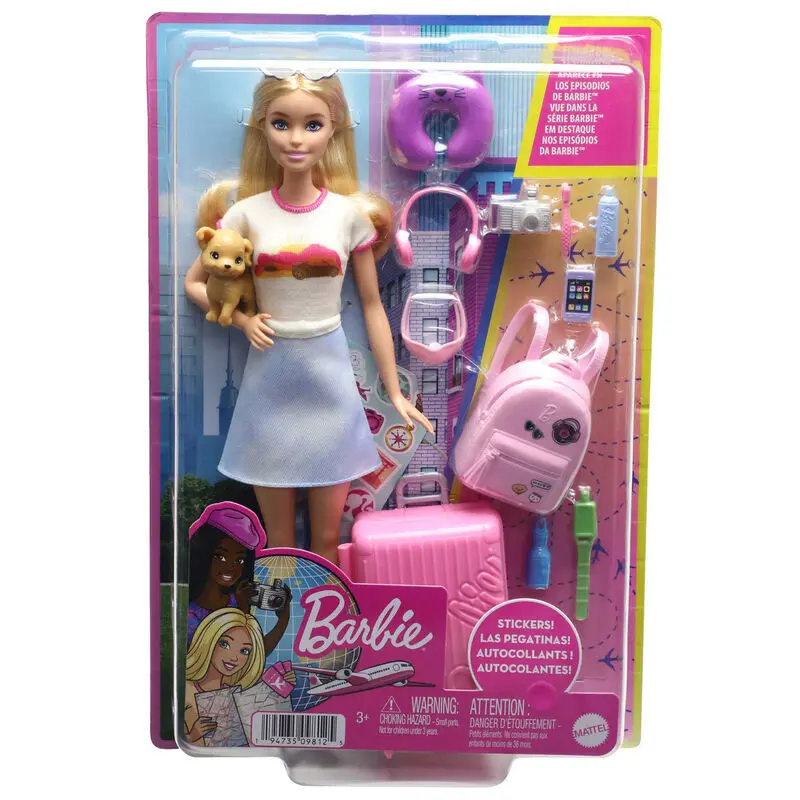 Mattel Muñeca de viaje Let's Go Malibu MULTICOLOR