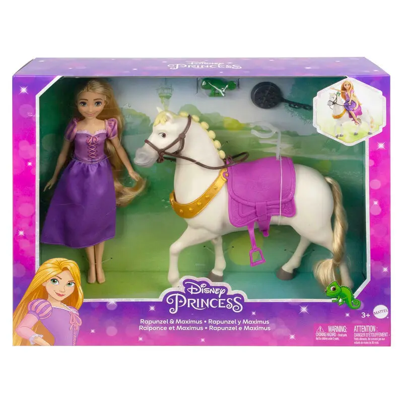 Mattel Muñeca Disney Raiponce and Maximus MULTICOLOR