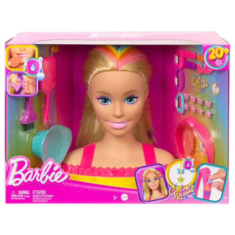 Mattel Muñeca totalmente pelo color revelación busto MULTICOLOR