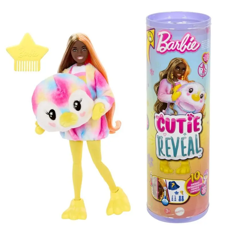 Mattel Muñeca cutie reveal sueños de pingüino colorida MULTICOLOR