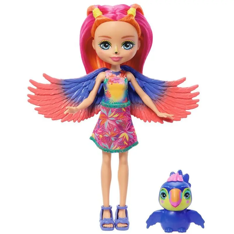 Mattel Muñeca Enchantimals Sunshine Beach Trippi Toucan MULTICOLOR