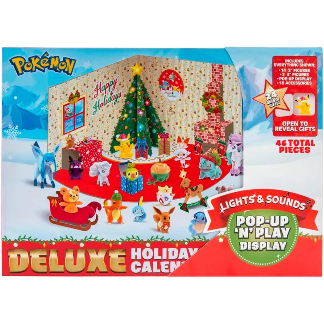 Nintendo Calendario de iluminación y sonido Pokémon Advent Delux MULTICOLOR