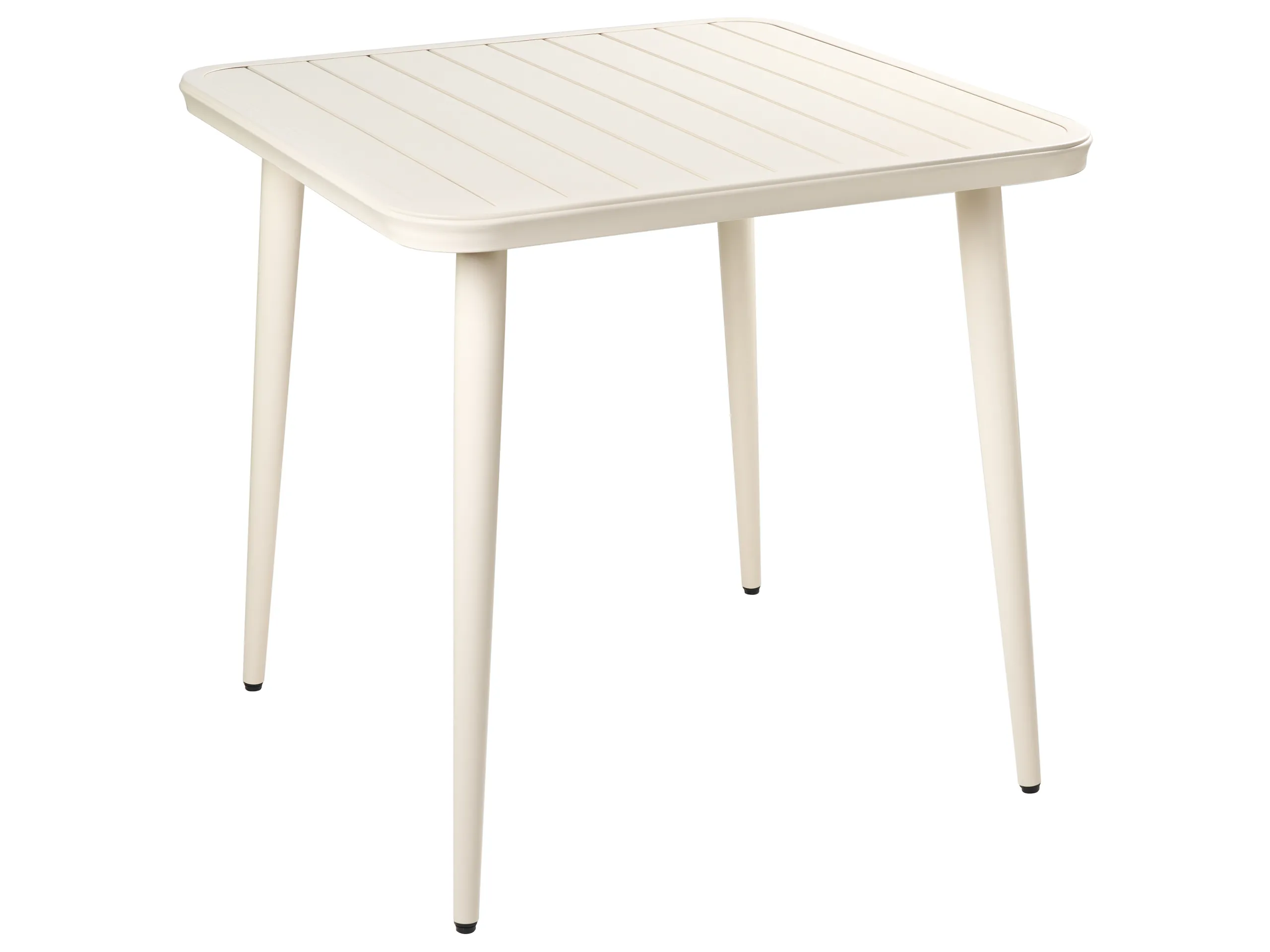 Mesa de jardín NATURNO 80 cm 80 cm Metal Beige claro