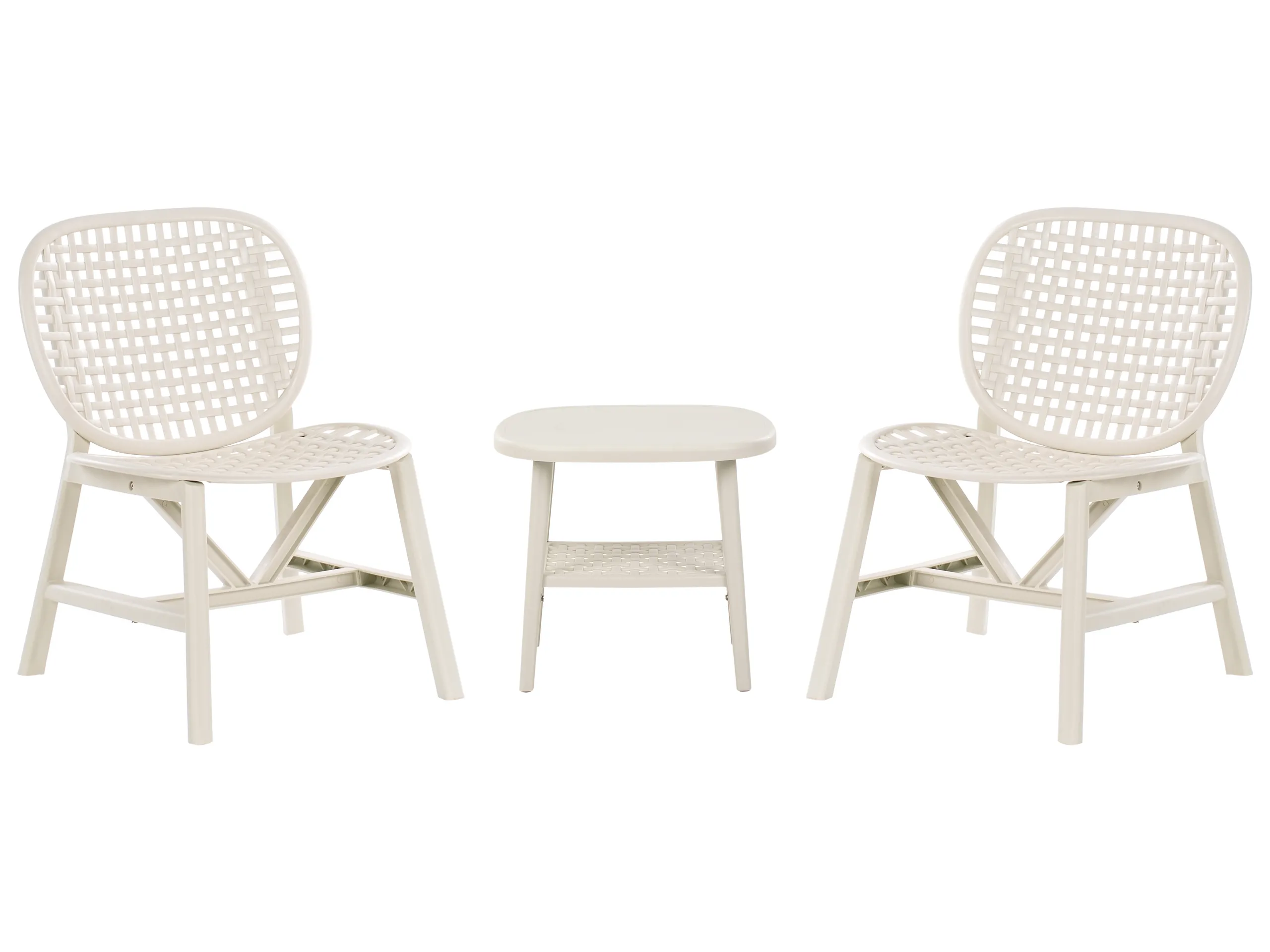 Bistro Set SICELLE Off-White