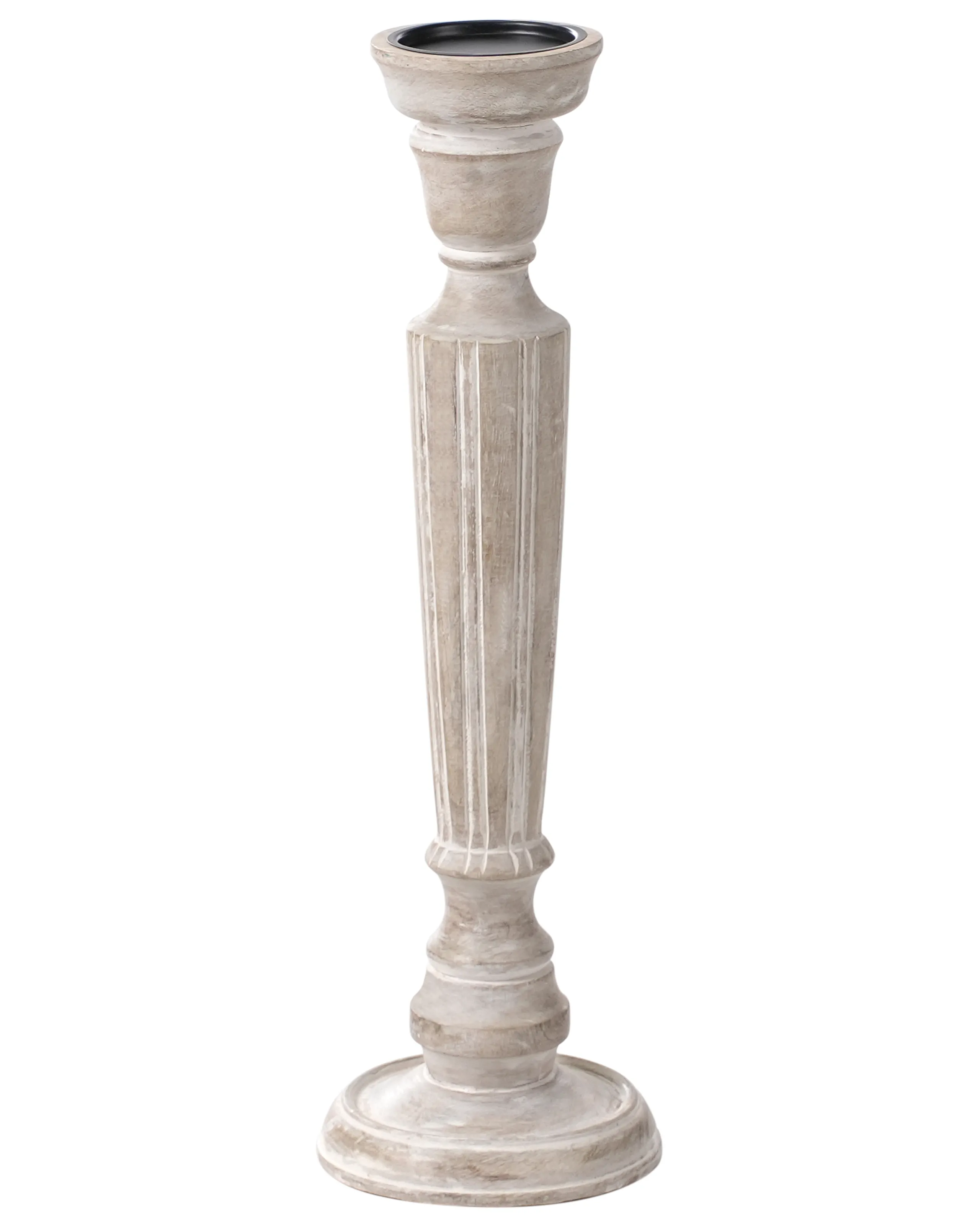 Candle Holder MALLAWI Mango Wood 50 cm Light Brown