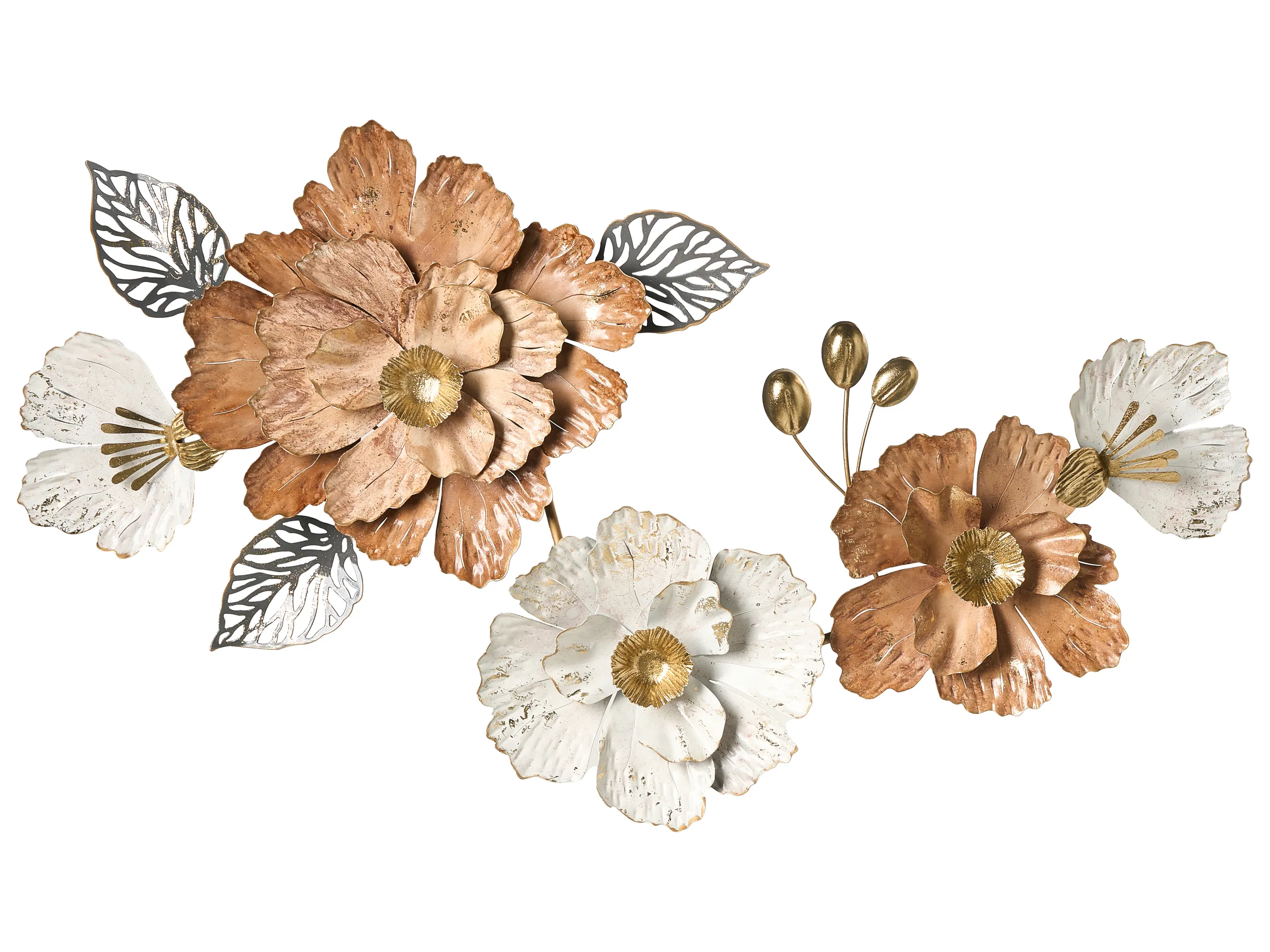 Decoración de pared Flor CAESIUM Metal 95 cm Multicolor