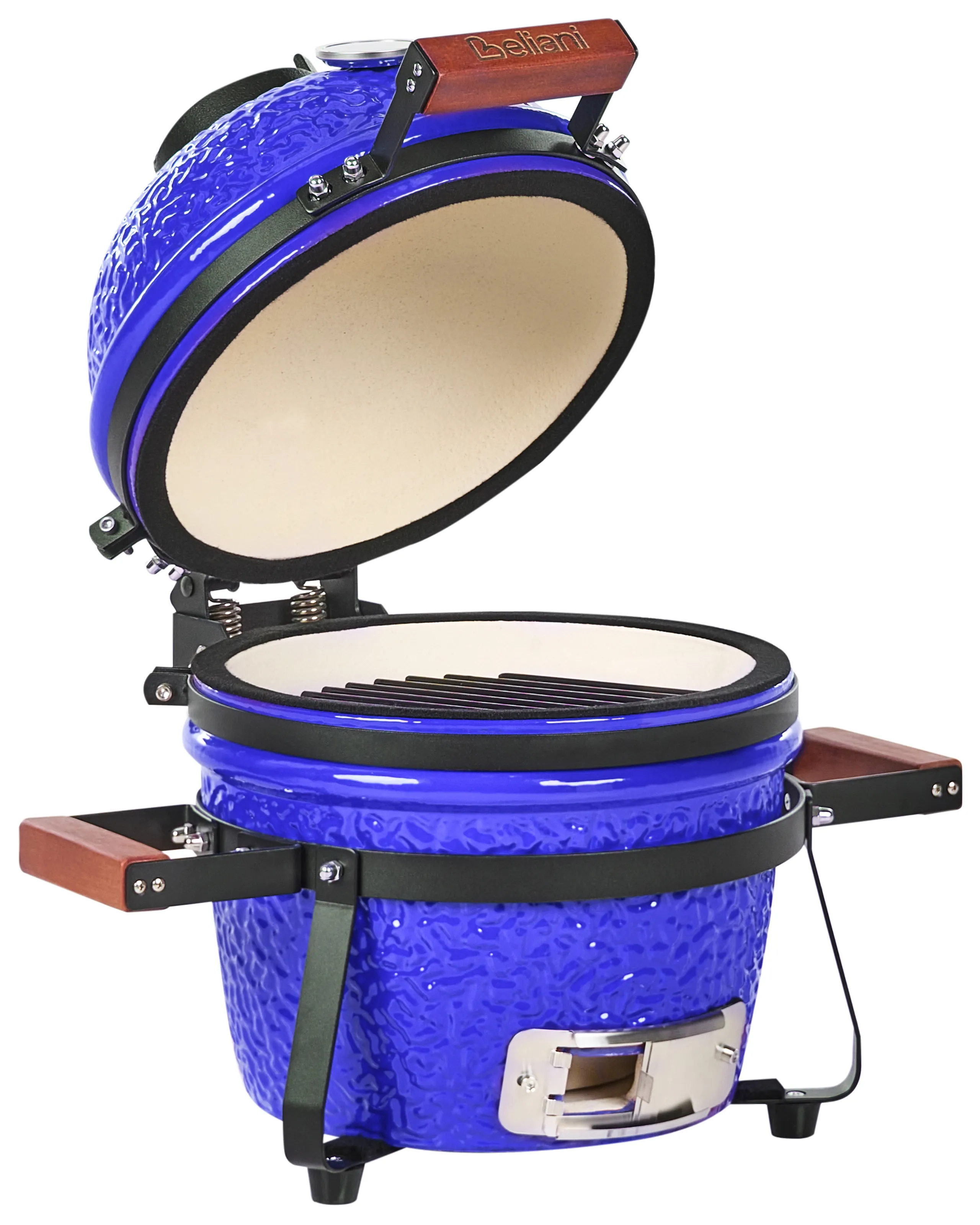 Mini barbacoa de carbón KAMADO Cerámica Azul