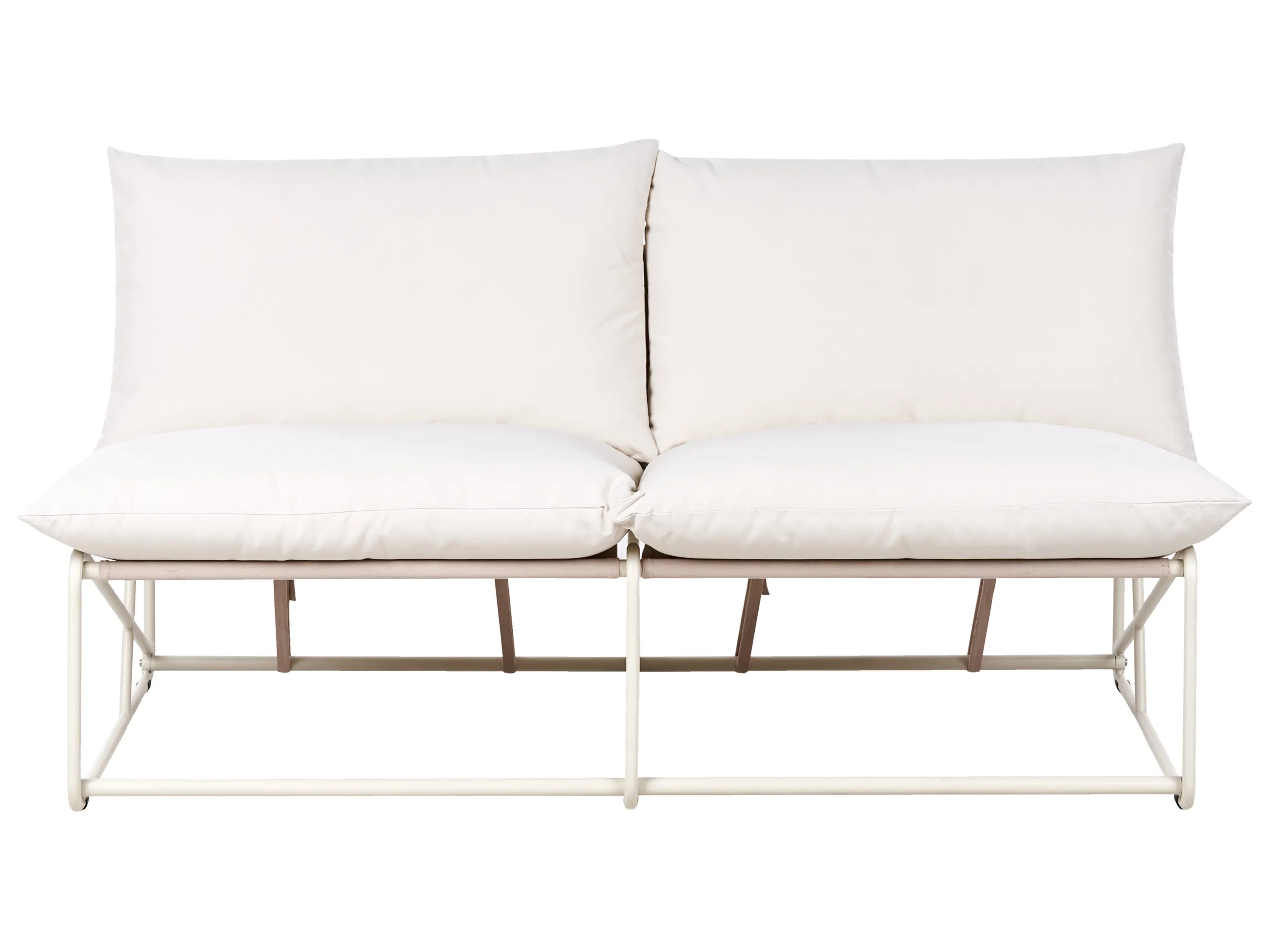 Garden Sofa 2 Seater PICO Metal Light Beige