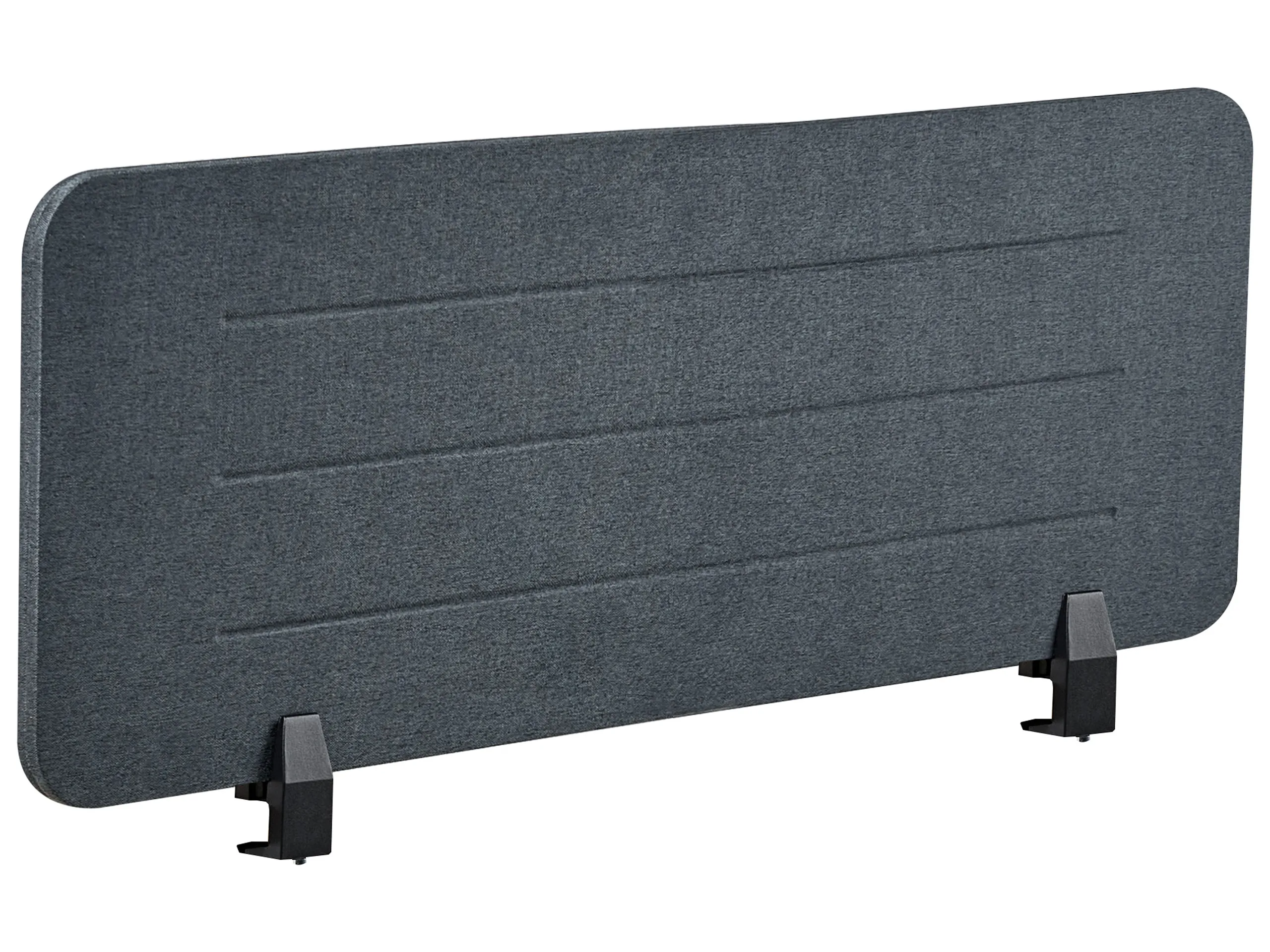 Desk Screen ZIGGY 120 x 40 cm Dark Grey