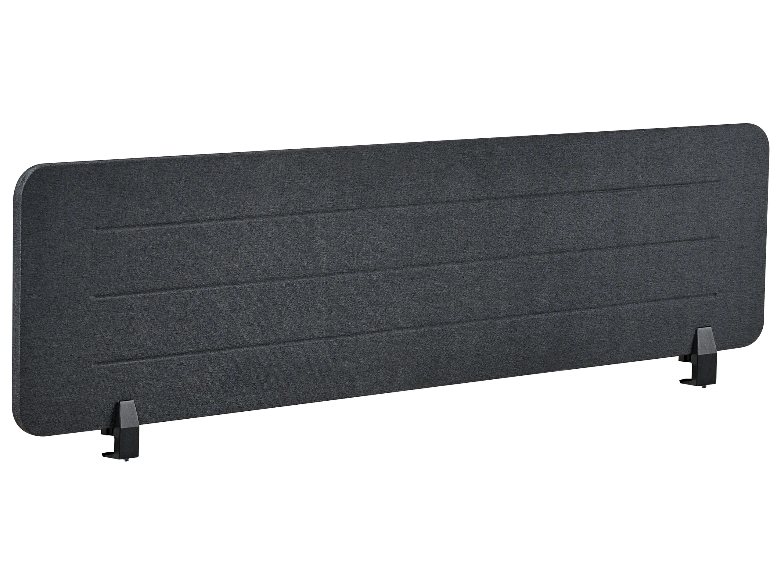 Desk Screen ZIGGY 160 x 40 cm Dark Grey