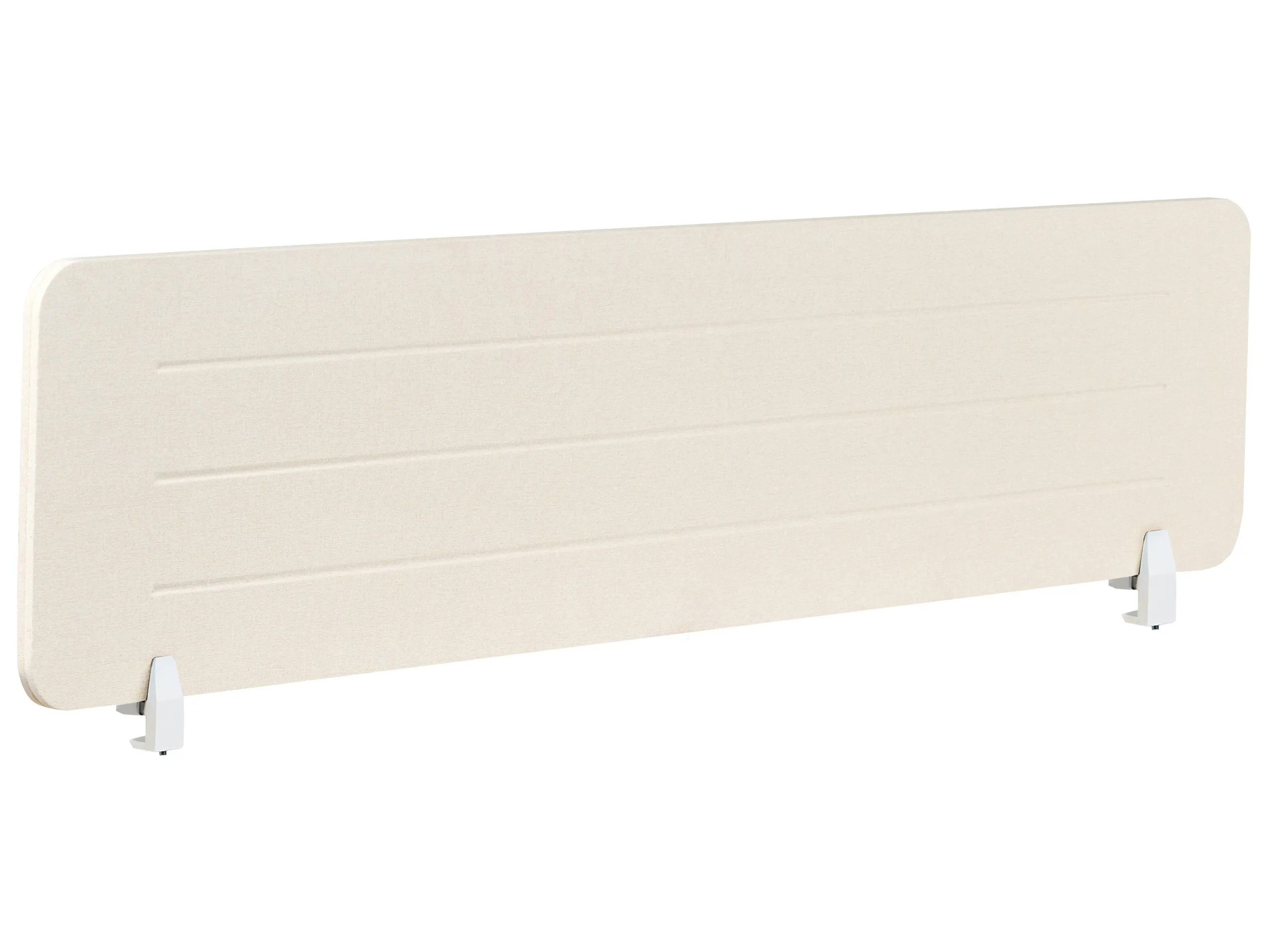 Desk Screen ZIGGY 160 x 40 cm Light Beige