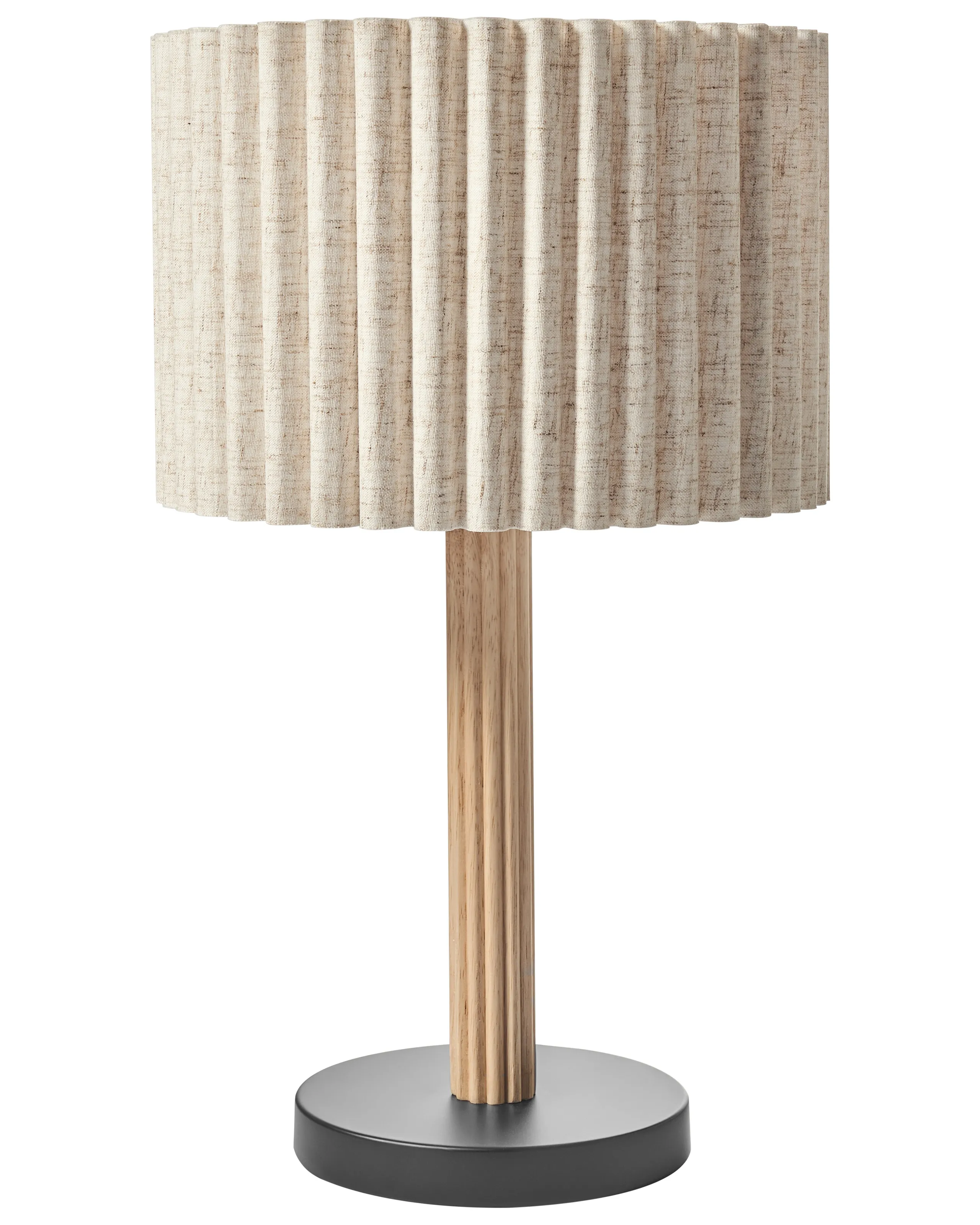 Lámpara de mesa BELESSA Lino Beige claro