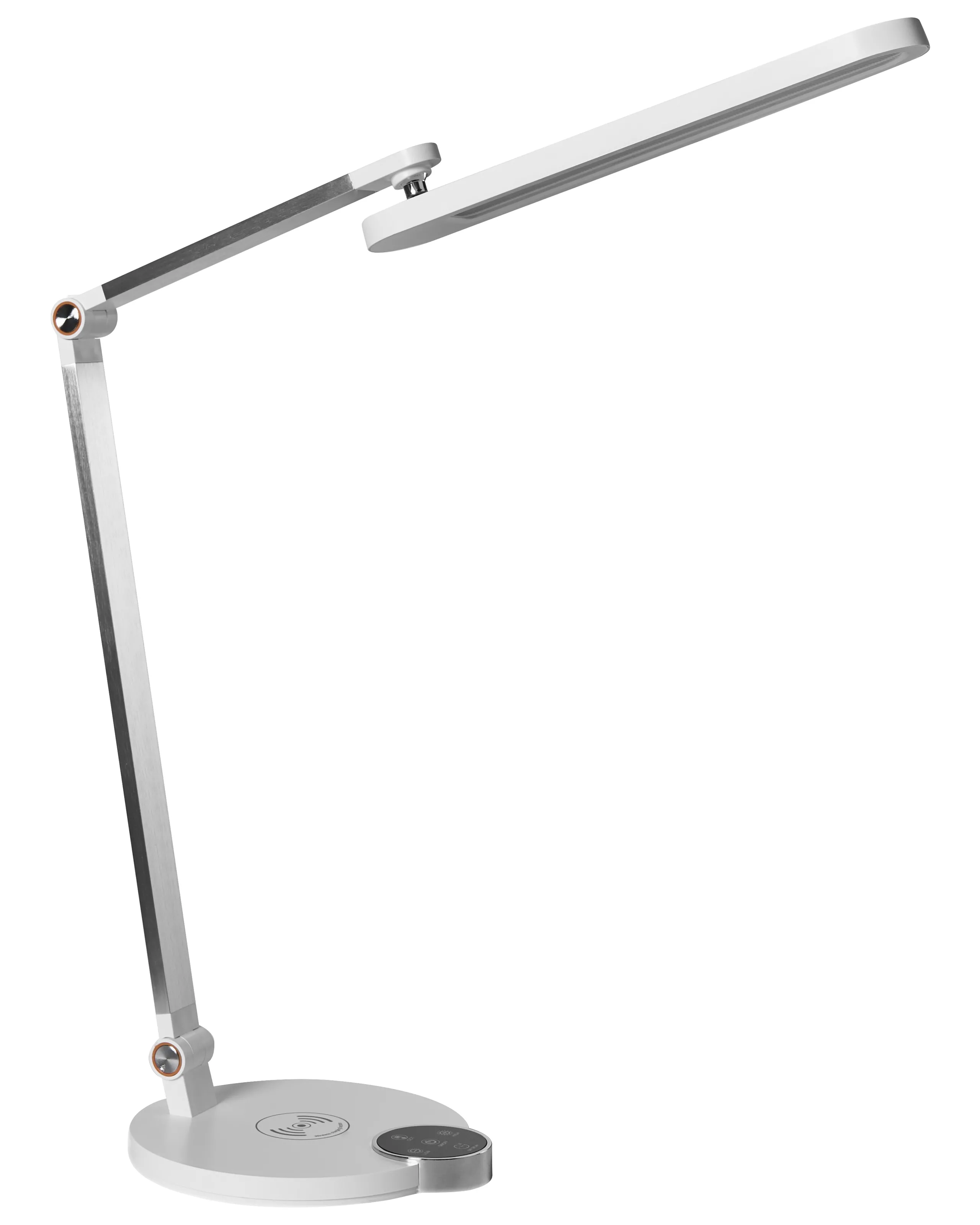 Lámpara LED de escritorio CAROY con cargador inalámbrico Blanco