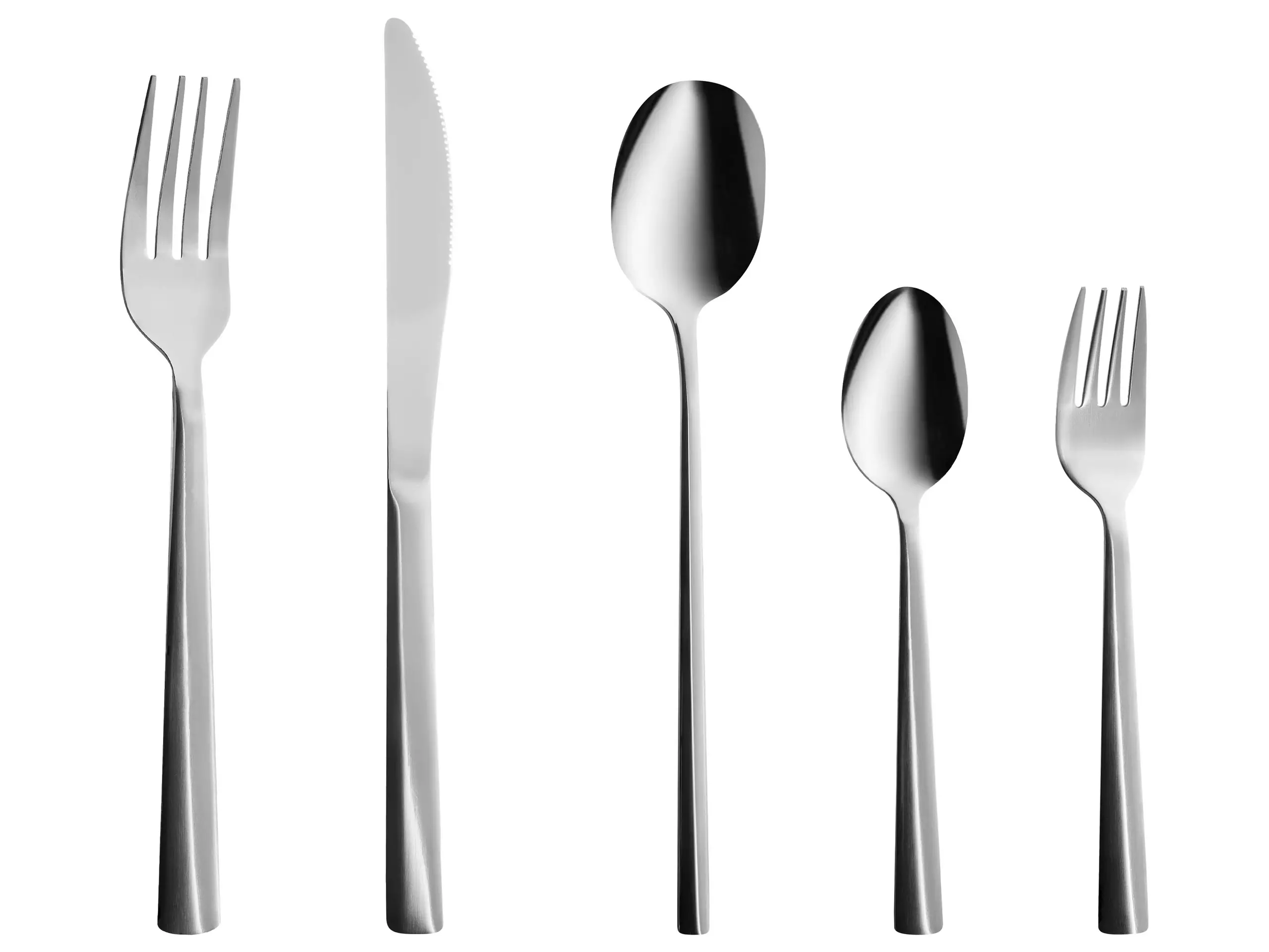 Cubertería de 60 piezas PENNE Plateado
