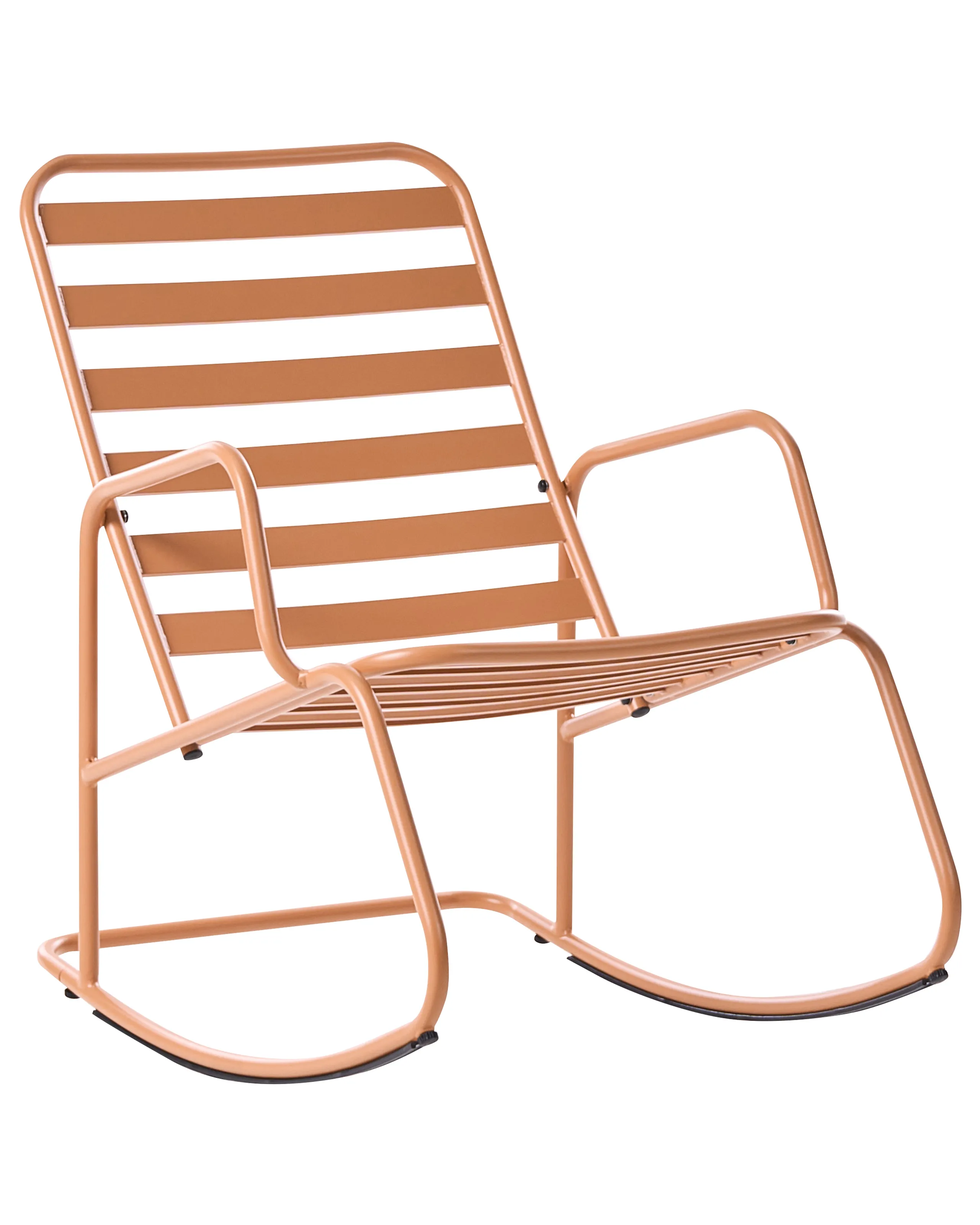 Mecedora de jardín TURI Metal Marrón dorado
