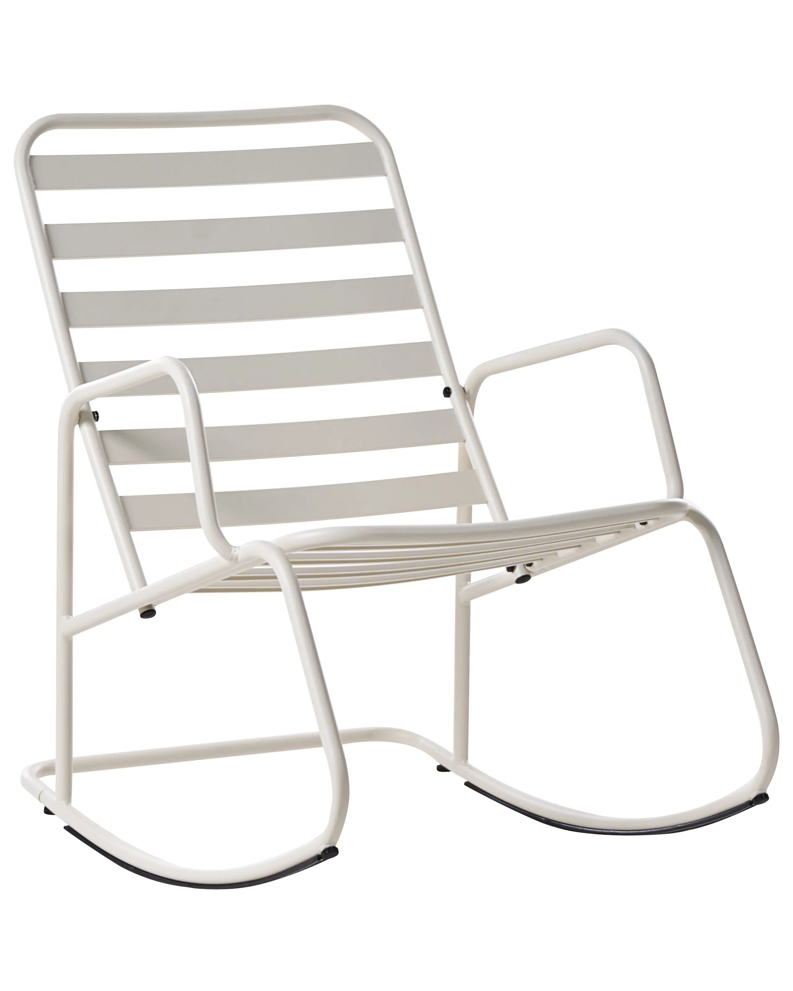 Garden Rocking Chair TURI Metal Off-White