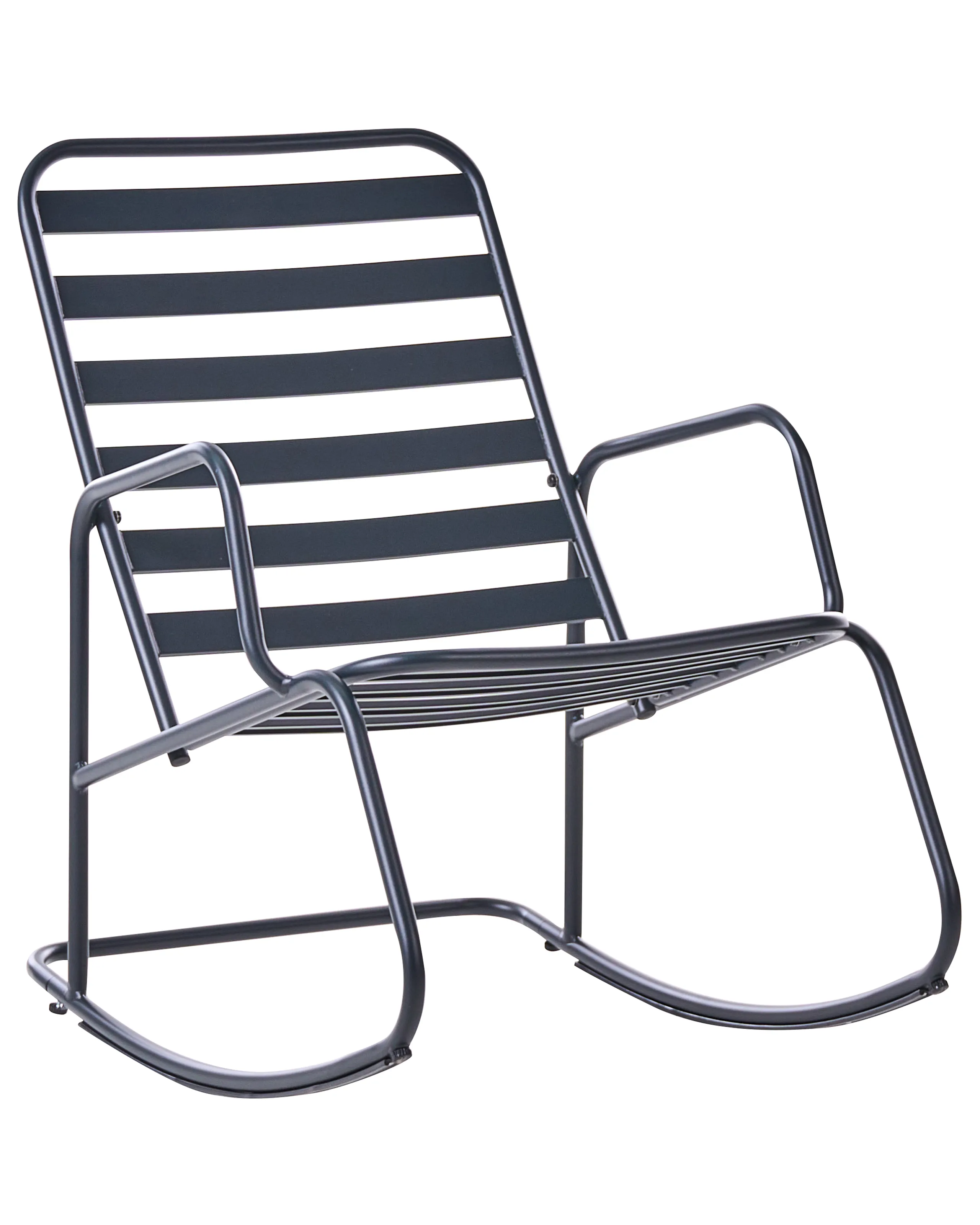 Mecedora de jardín TURI Metal Negro