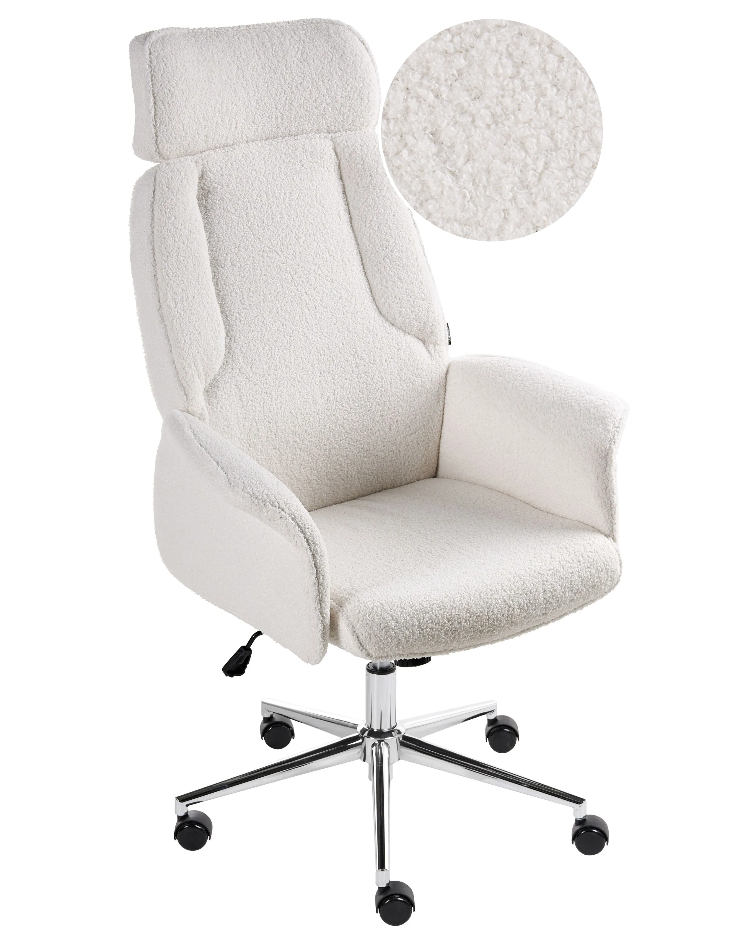 Office Chair PILOT Boucle Off-White
