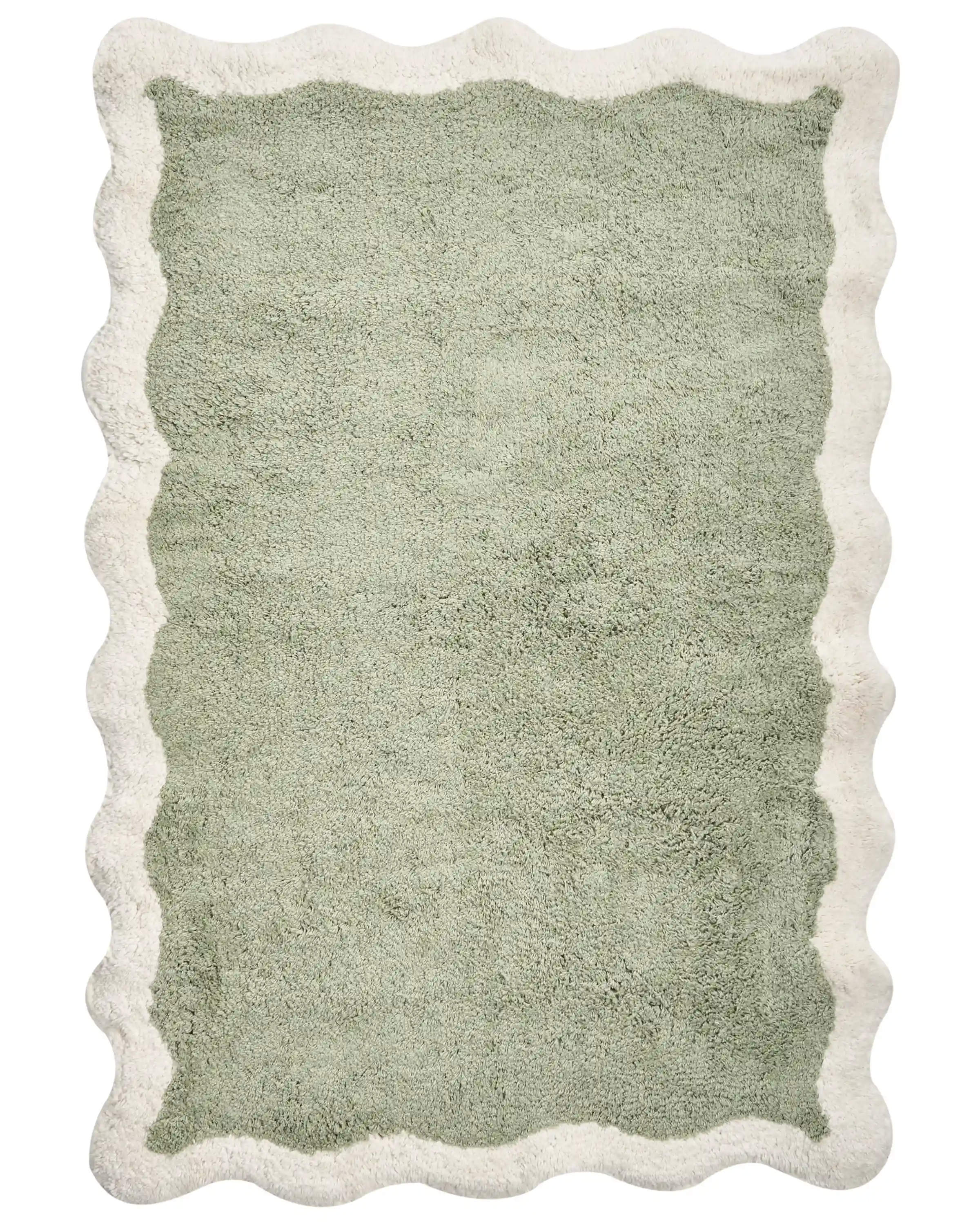 Bath Mat NANGAL Green 60 x 90 cm Cotton