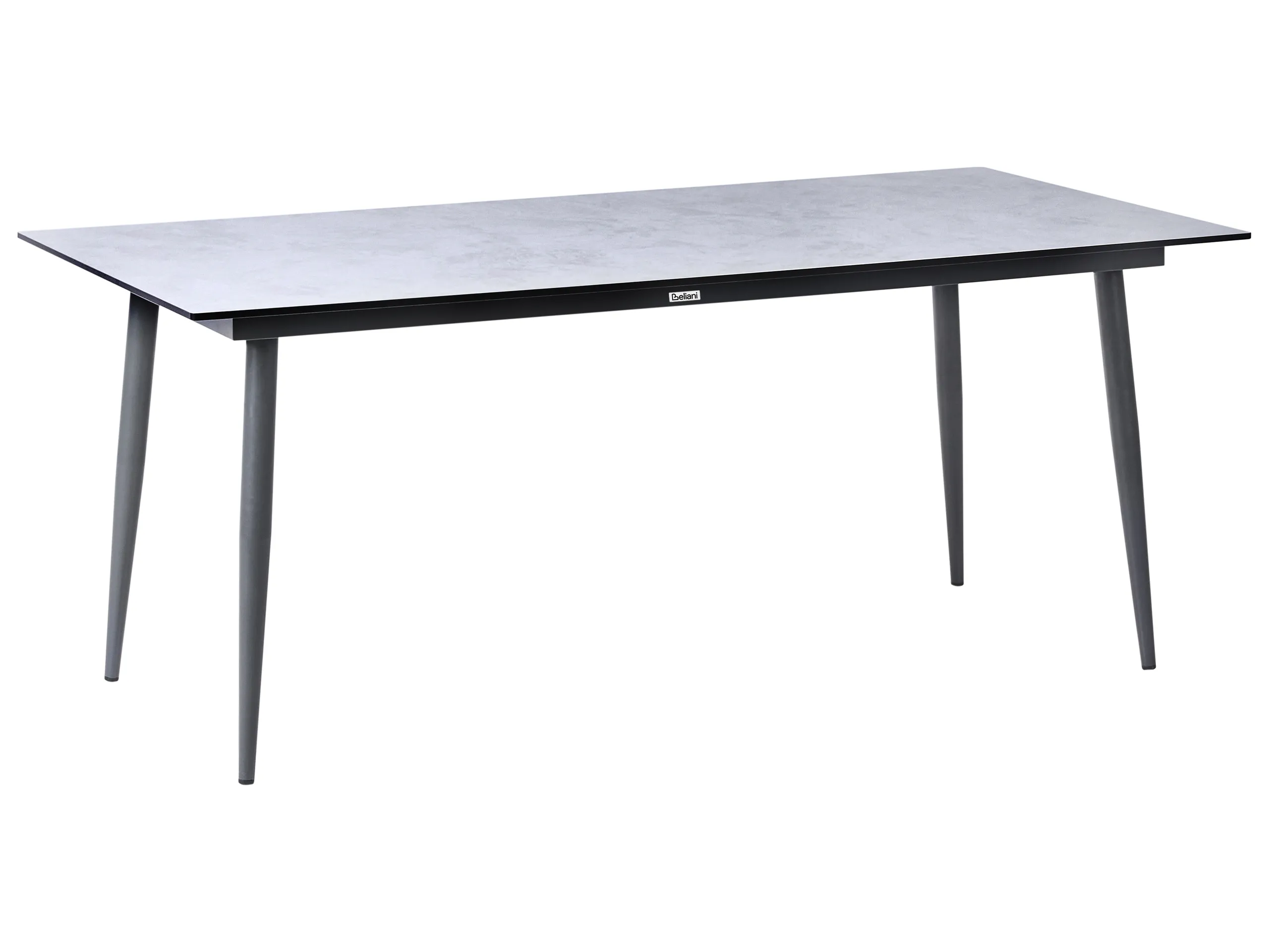 Mesa de jardín TOLENTINO 180 cm 90 cm Efecto piedra Gris claro