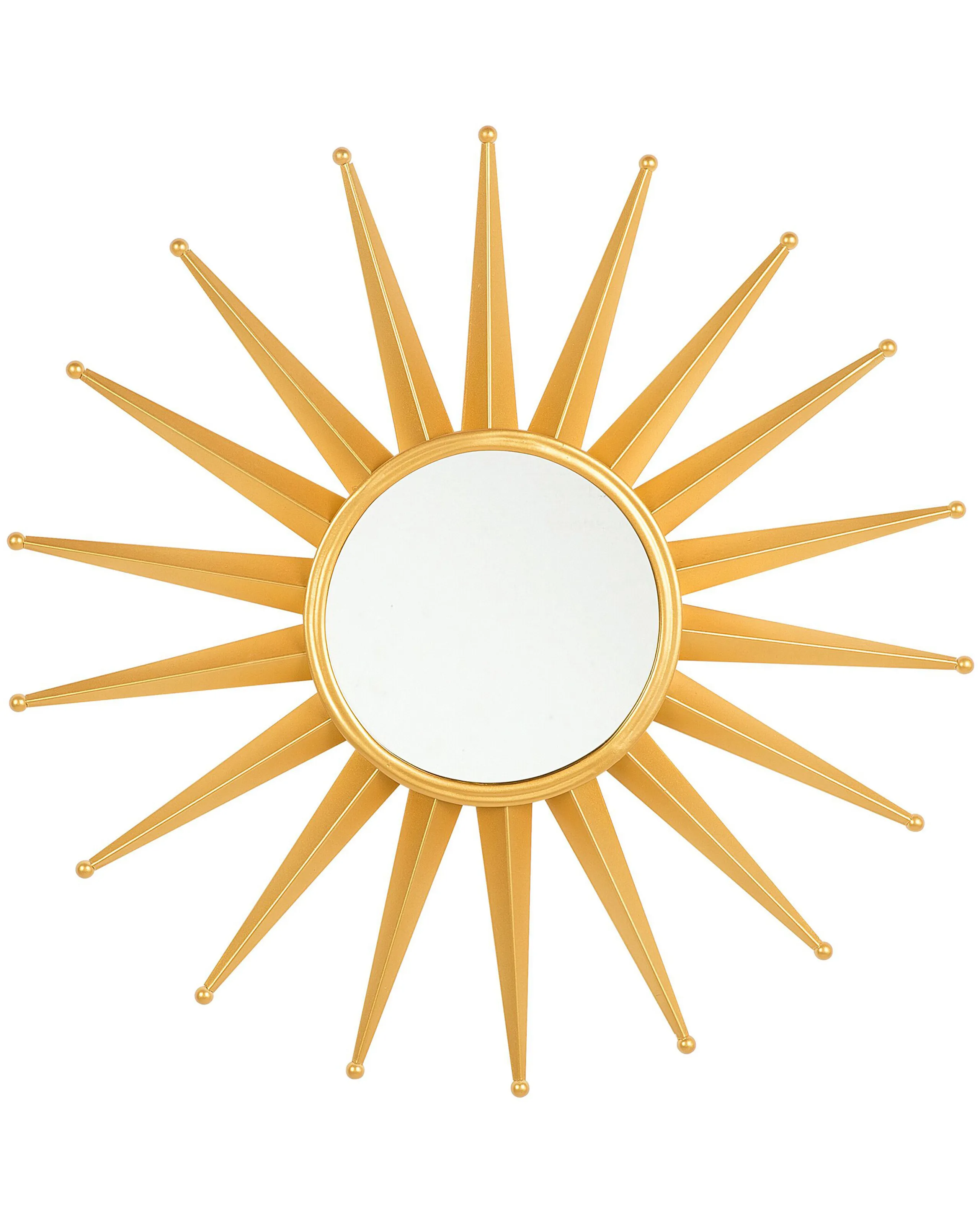 Espejo PERELLI 60 cm 60 cm Metal Dorado