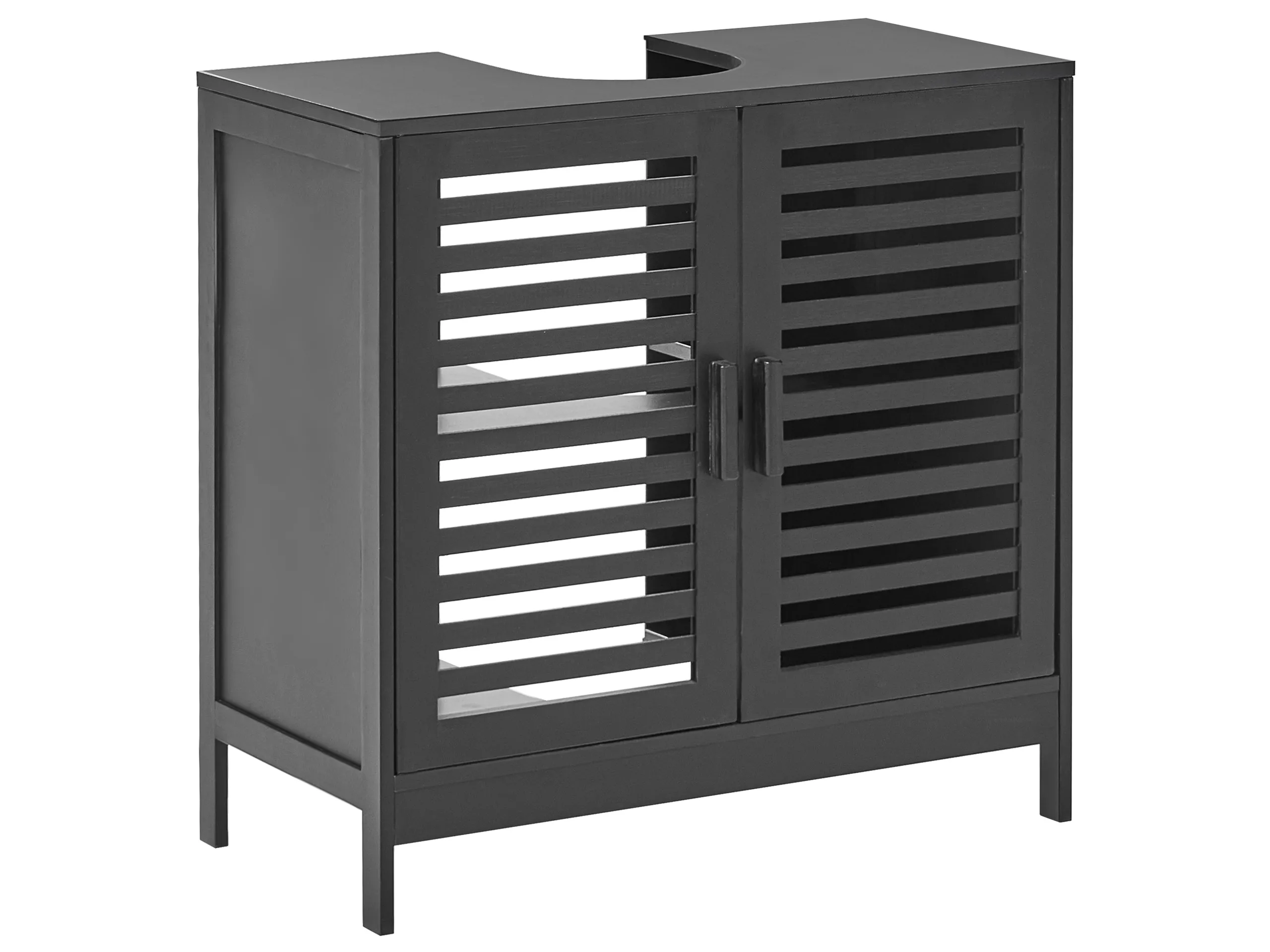 Mueble de baño MISSOULA Bambú 60 cm Negro