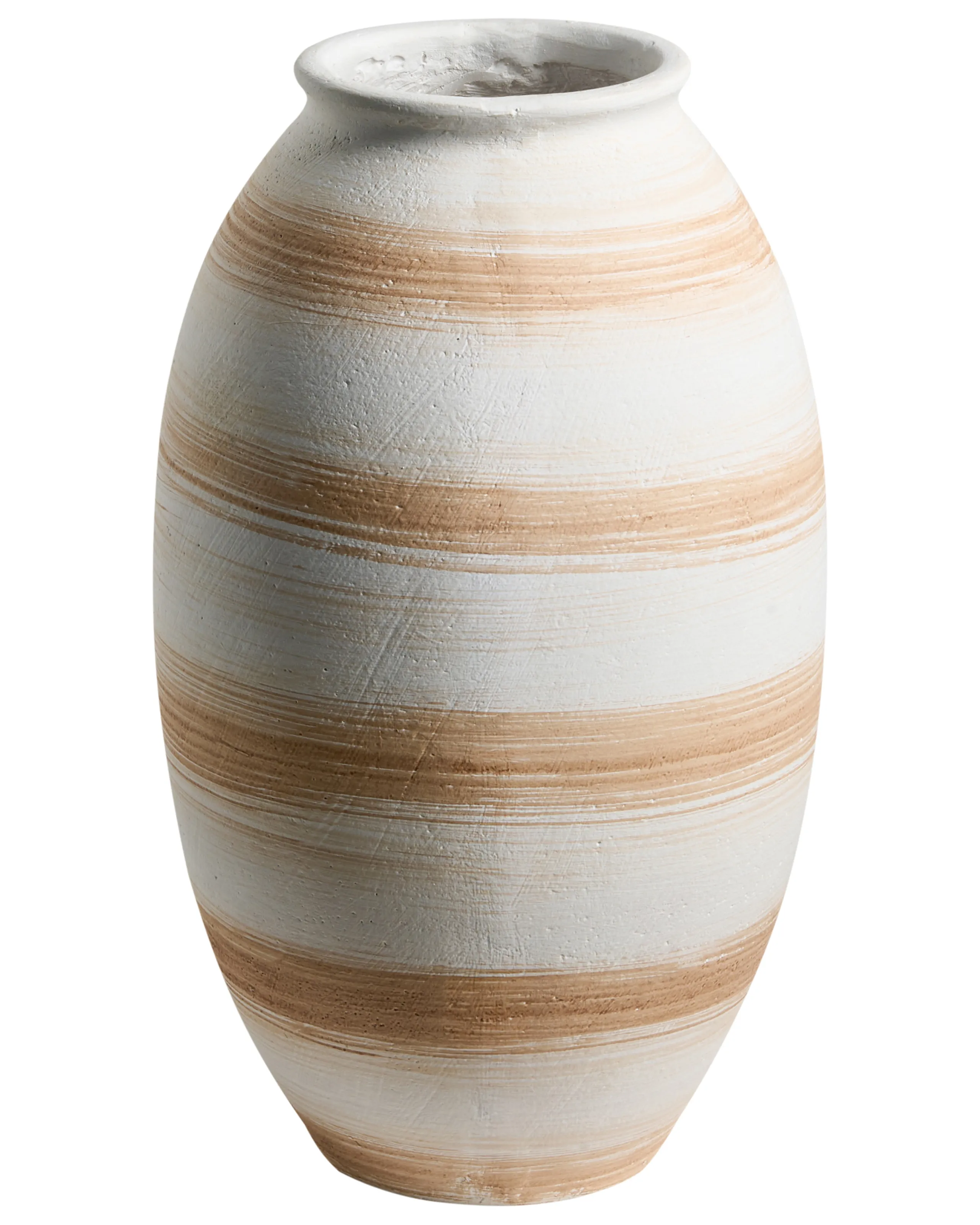 Flower Vase ZERVATA 42 cm Off-White