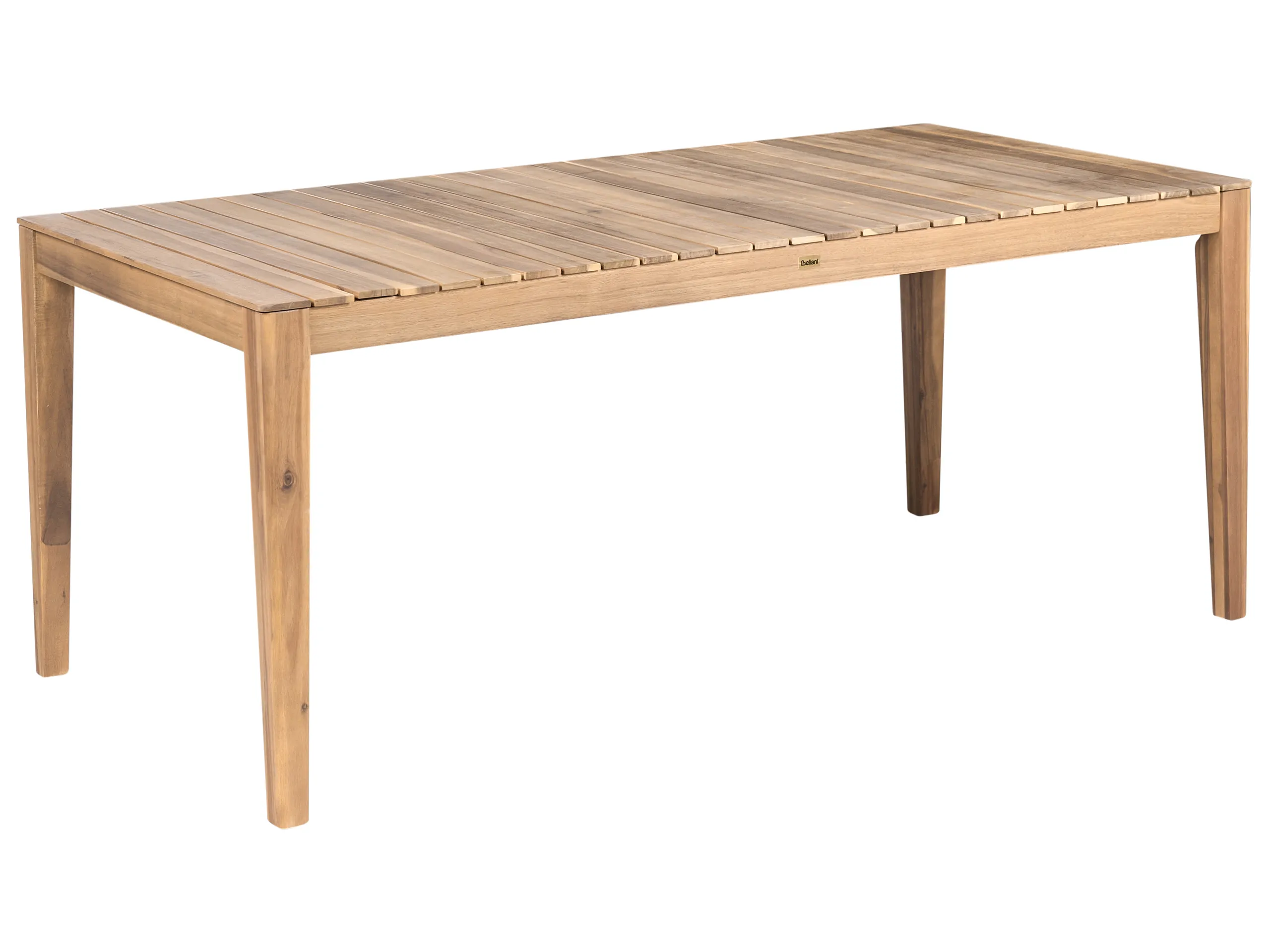 Mesa de jardín CHIOGGIA 90 cm 180 cm Madera de acacia certificada Marrón claro