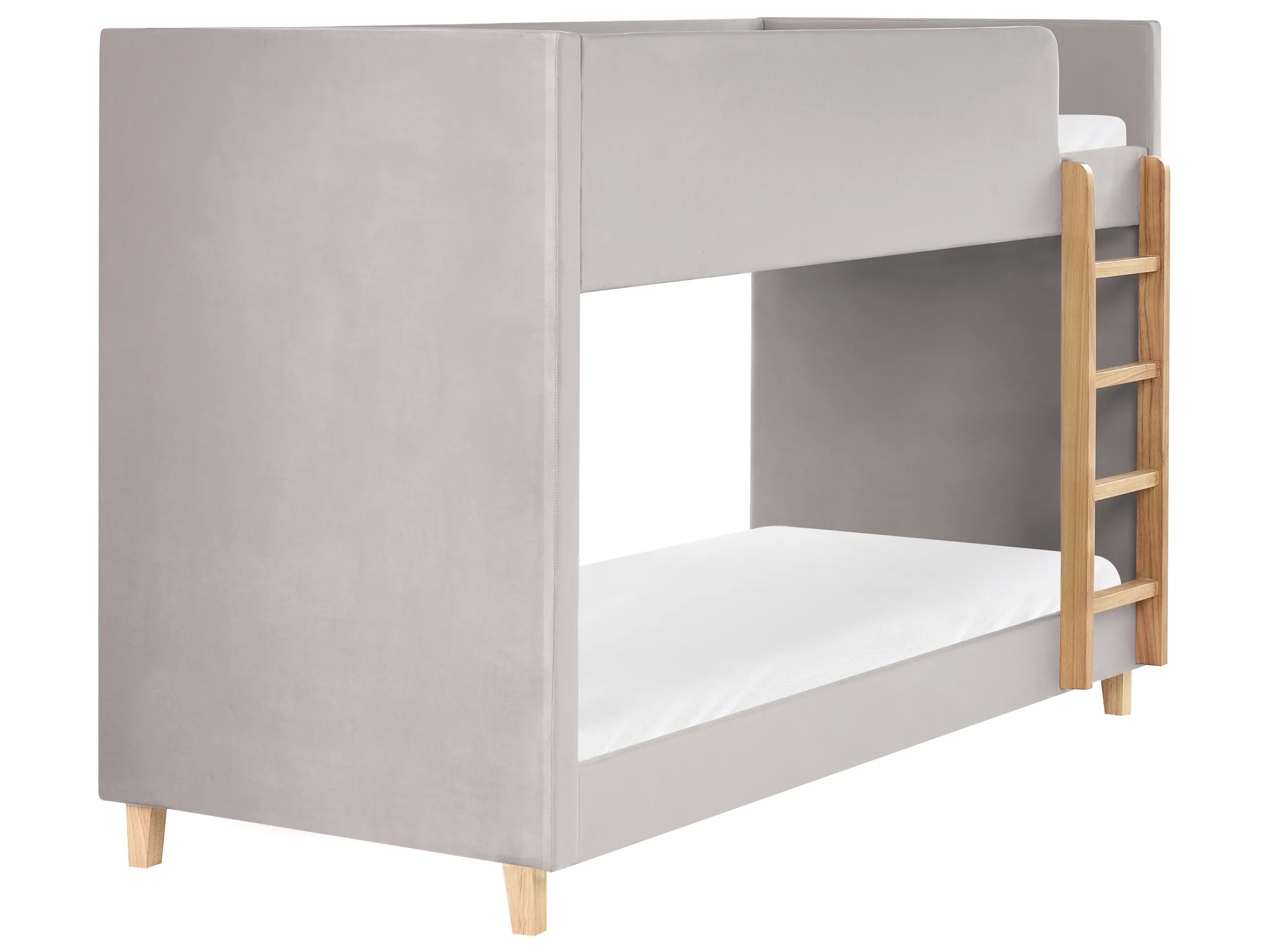 Litera Terciopelo CHOCQUES 90 x 200 cm Gris claro
