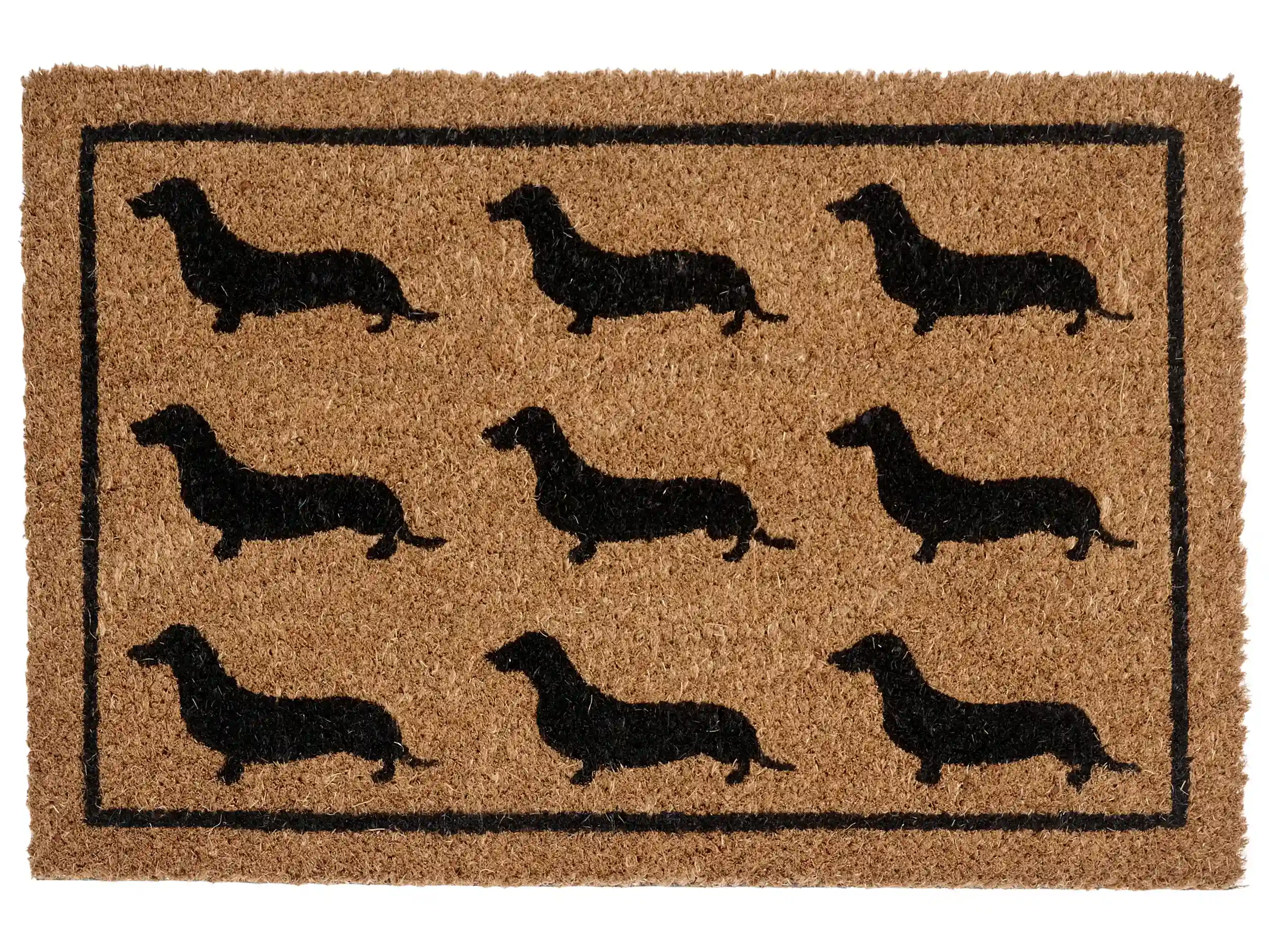 Felpudo SIKARAM Natural 40 x 60 cm Perro Fibra de coco