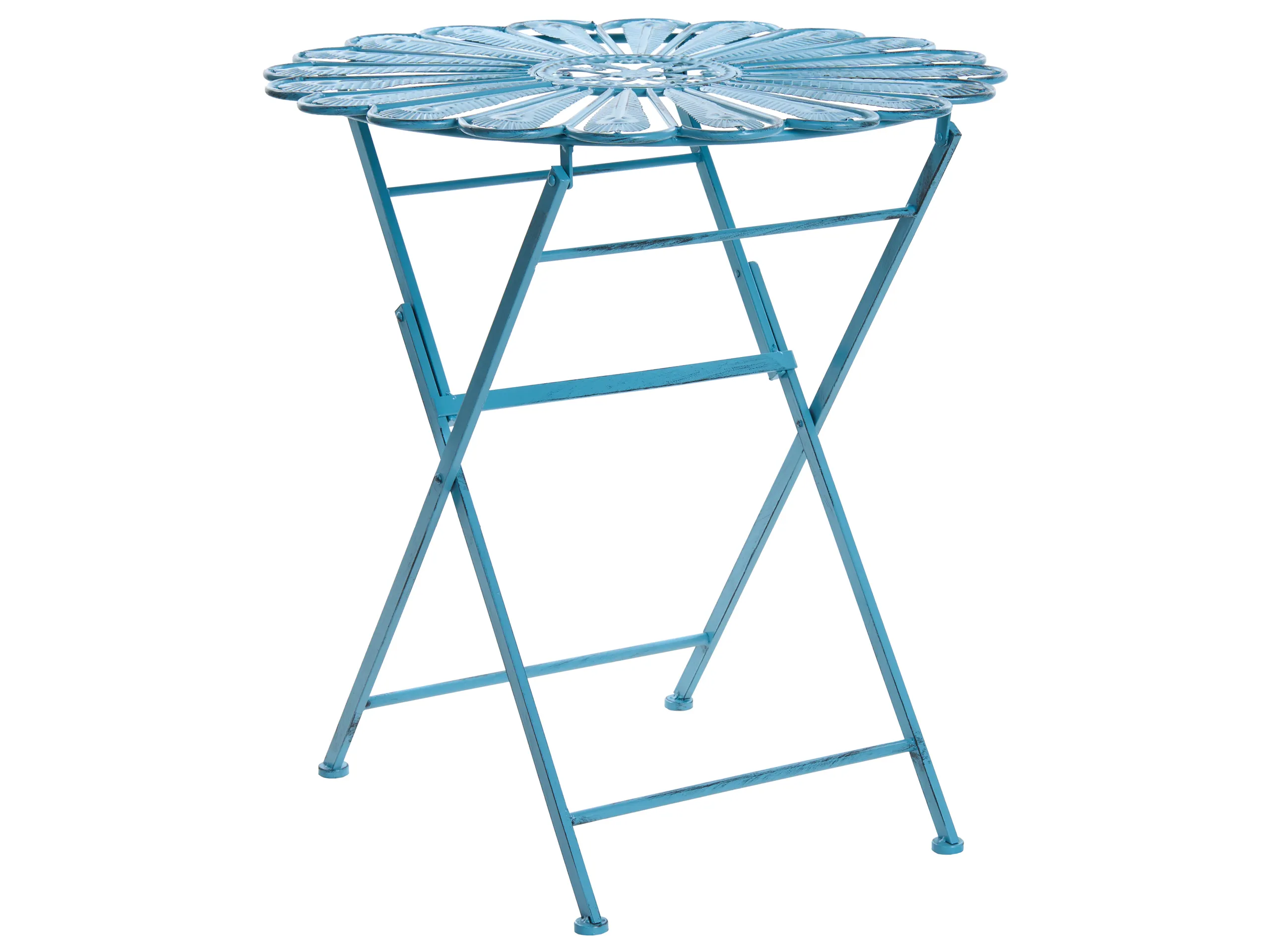 Mesa de balcón PAVIA 71 cm 71 cm Metal Azul