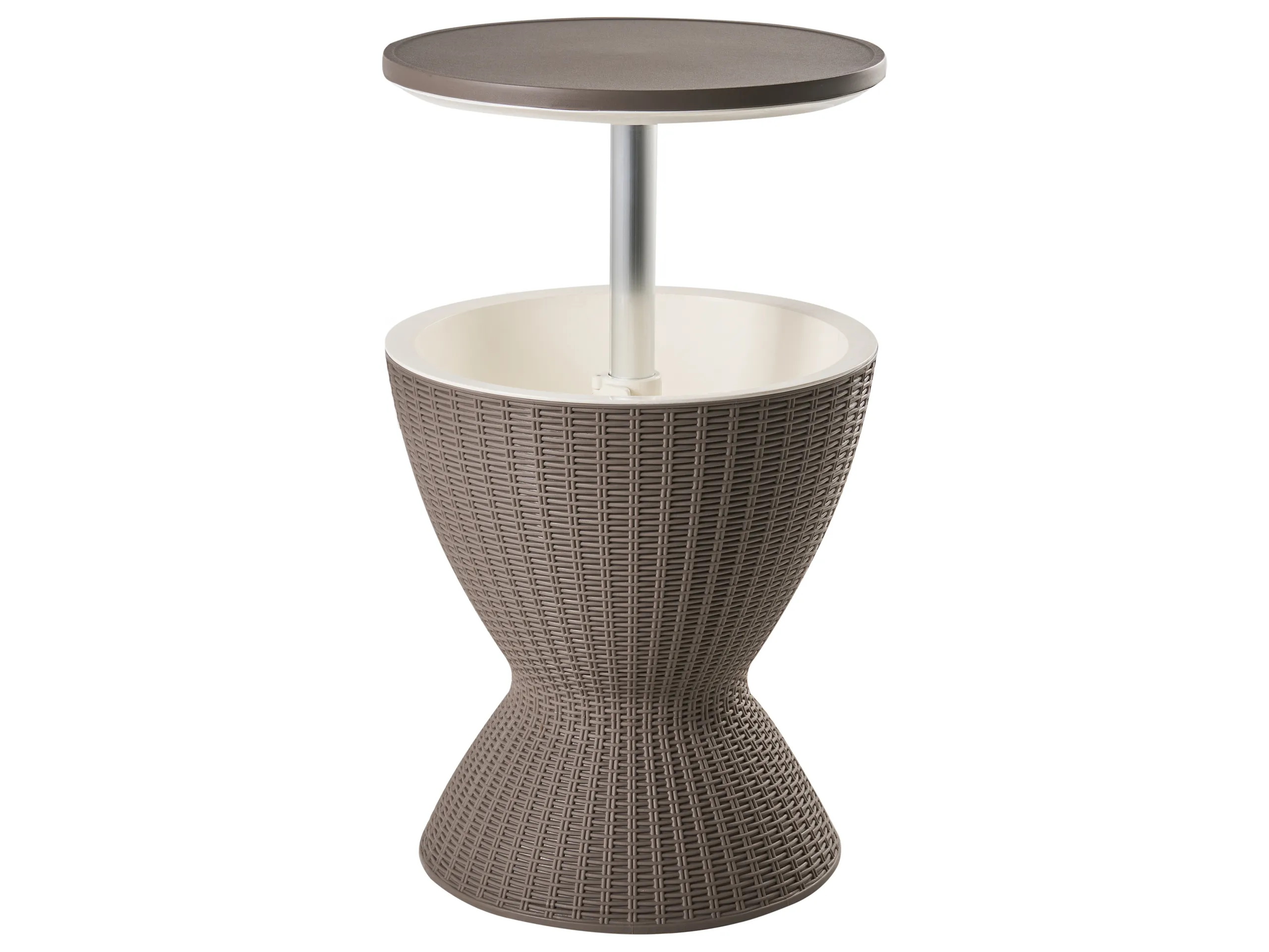 Mesa cubitera AISA 49 cm 49 cm Efecto madera Marrón