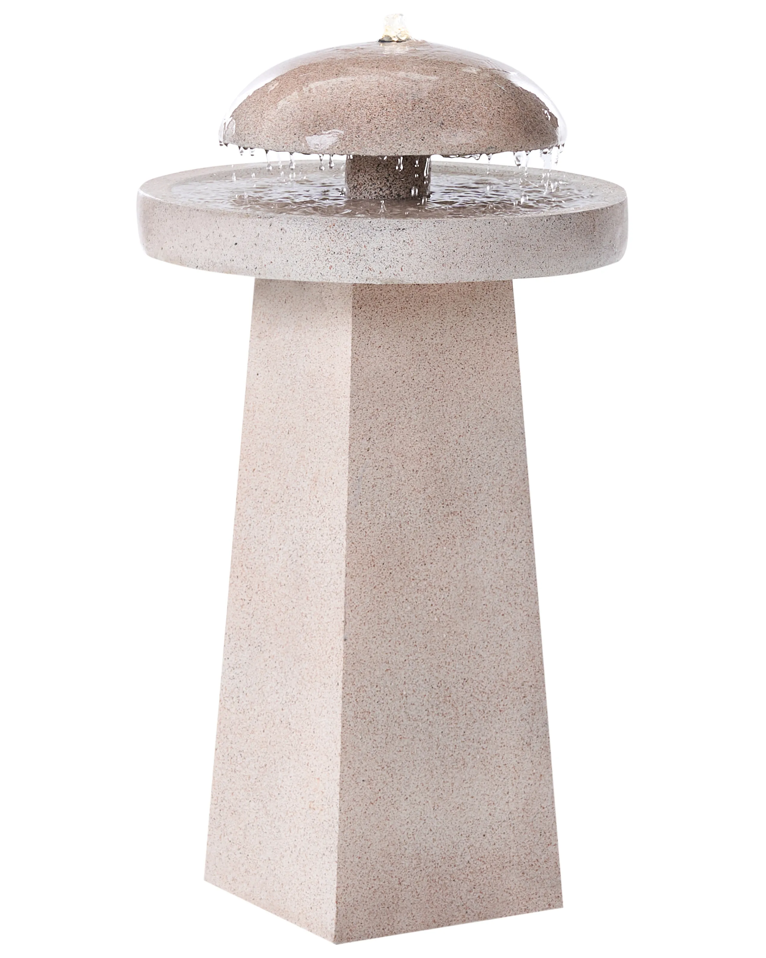 Garden Water Feature LED HUNLEN Beige
