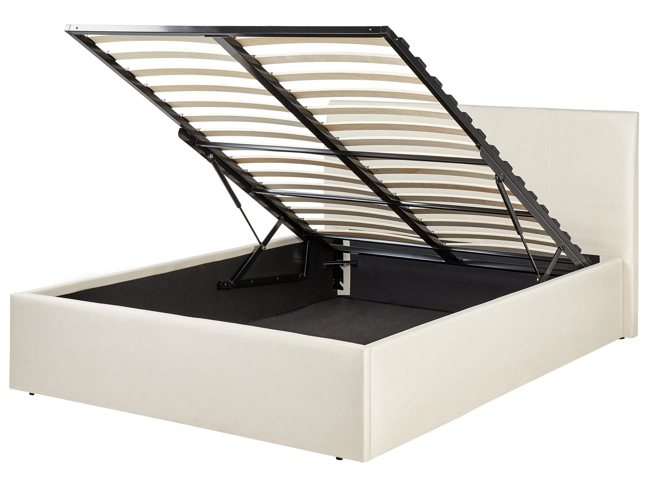 Ottoman Bed Fabric ORBEY 120 x 200 cm (EU Small Double) Light Beige
