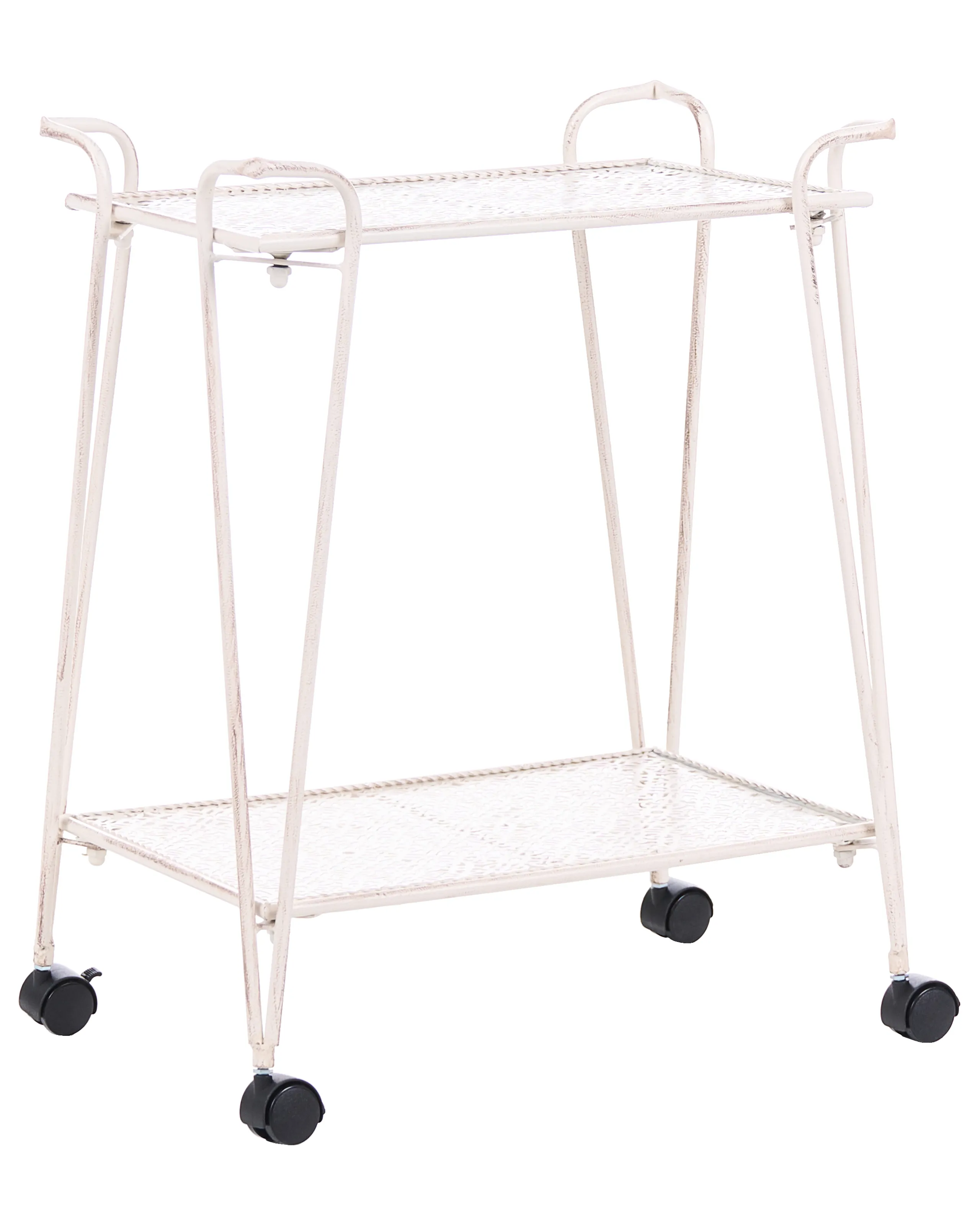 Carrito de almacenaje YUMBILLA Metal Blanco con ruedas
