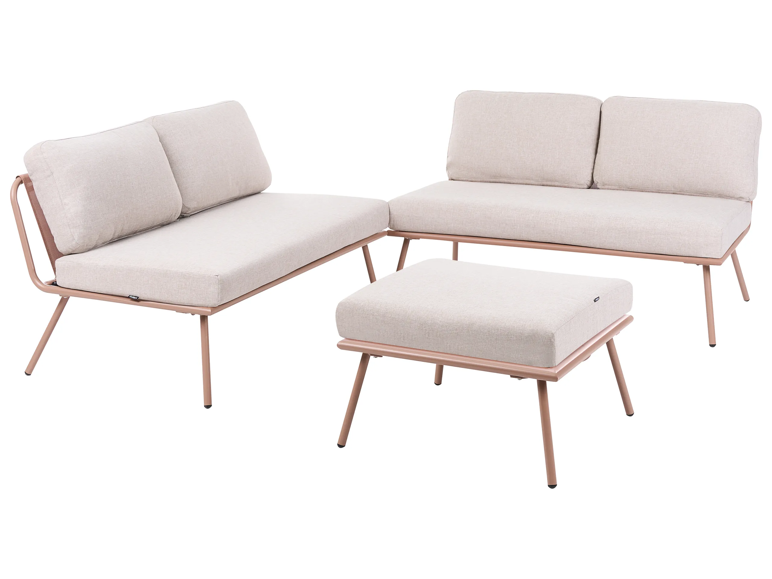 Garden Corner Sofa with Table 4 Seater CACCAMO Beige