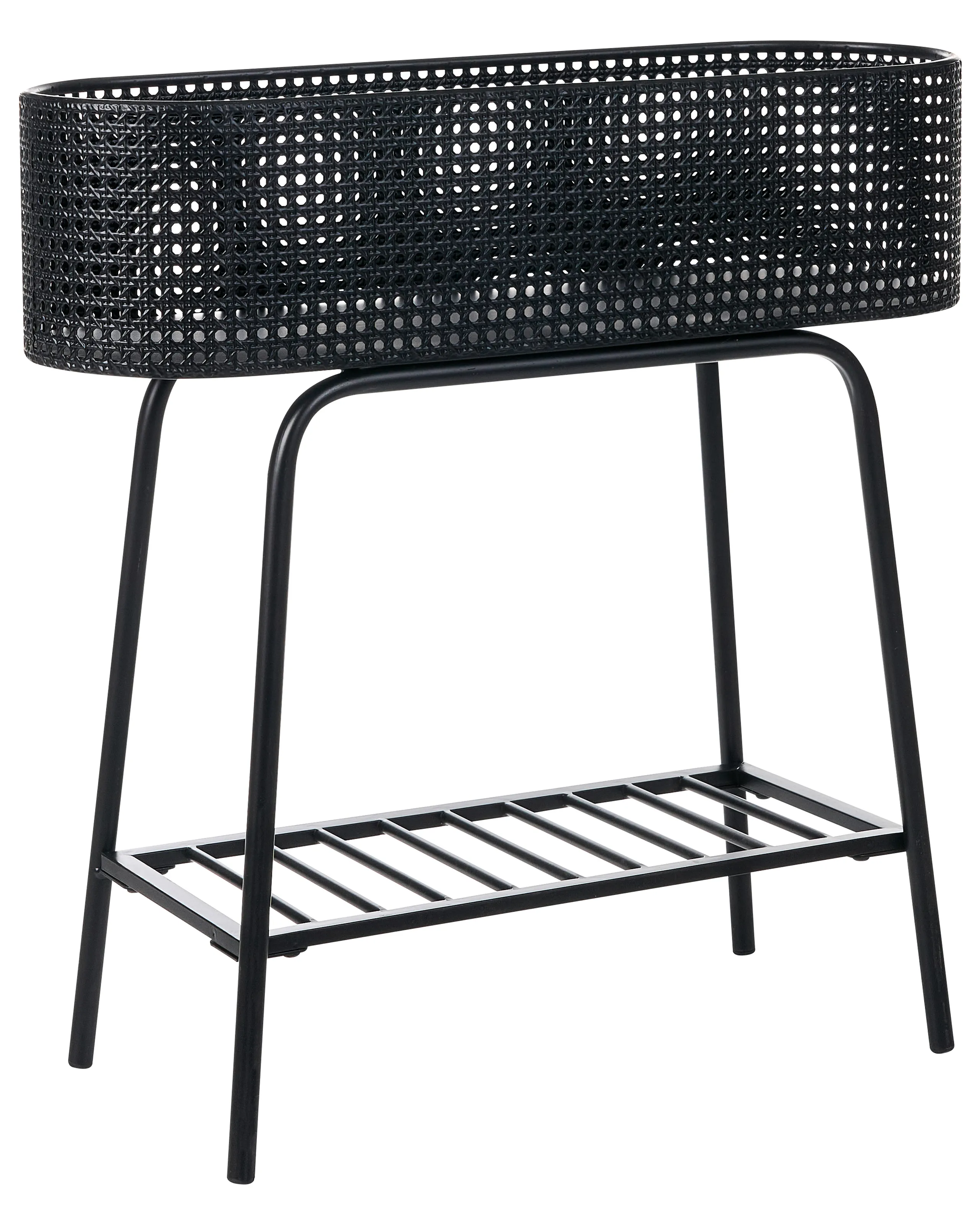 Plant Stand LINNAEA Metal 60 cm Black