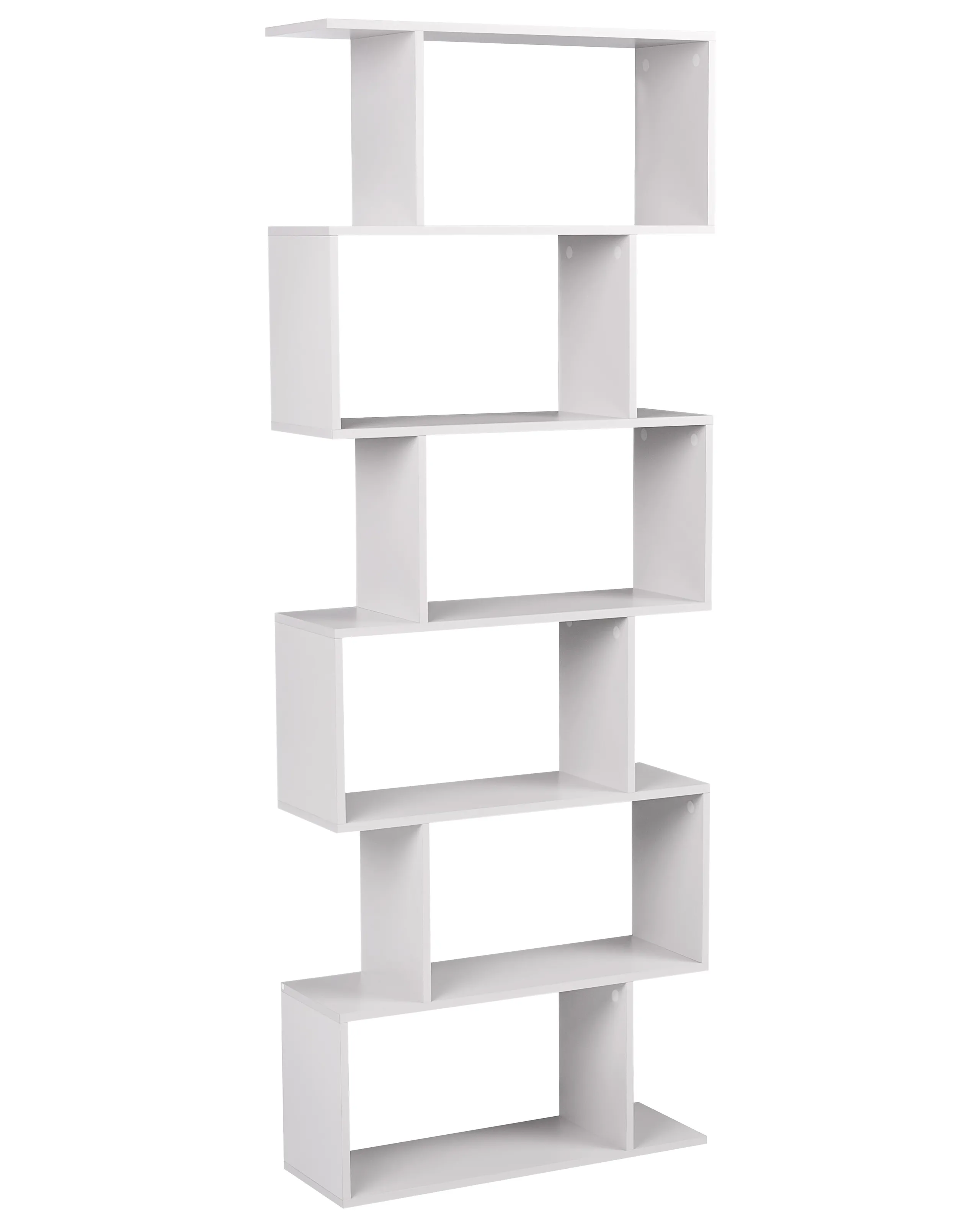Estantería con 6 baldas VALDOSA 190 cm Blanco crema