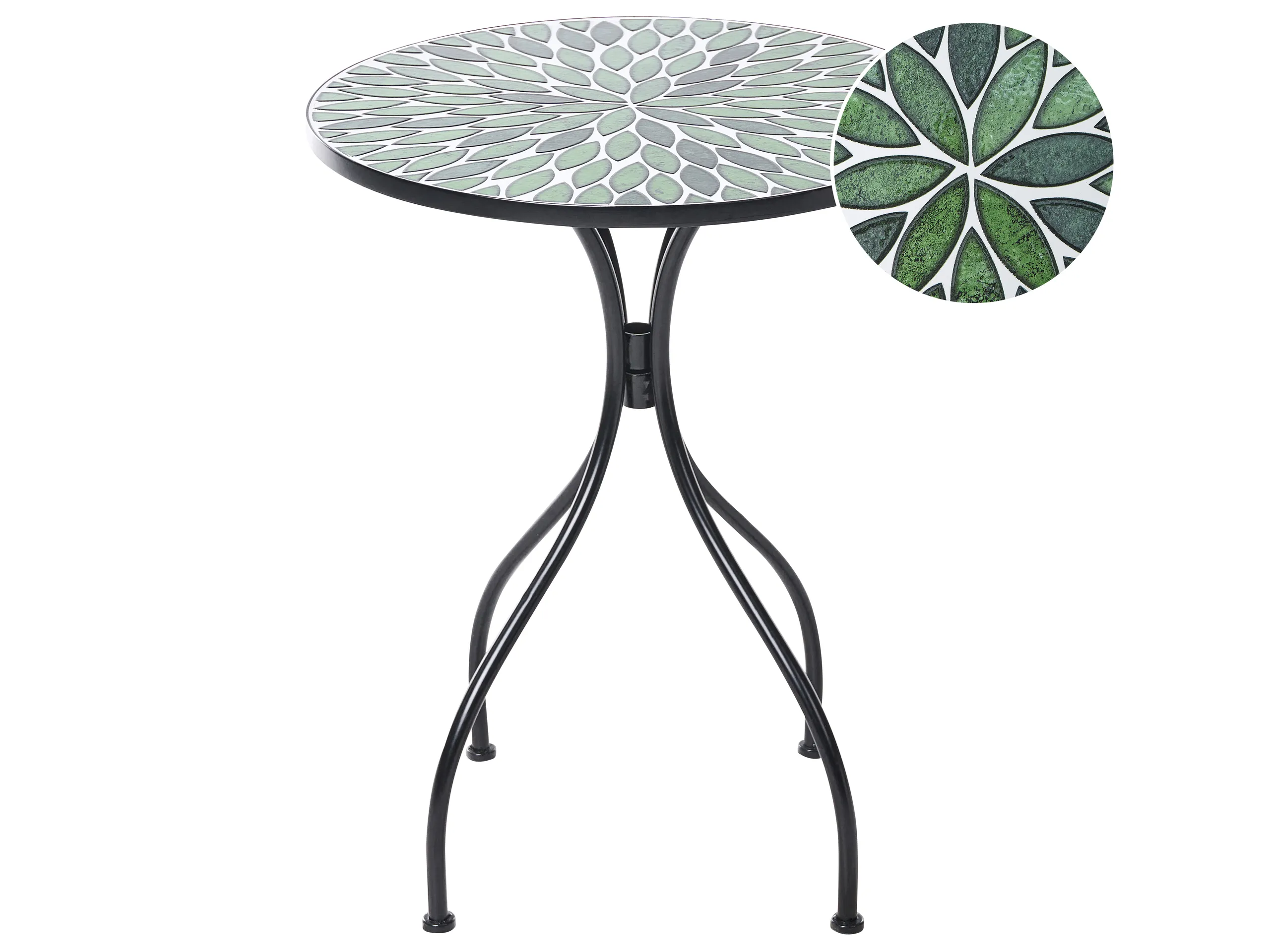 Mesa de balcón CIVATE 60 cm 60 cm Metal Negro
