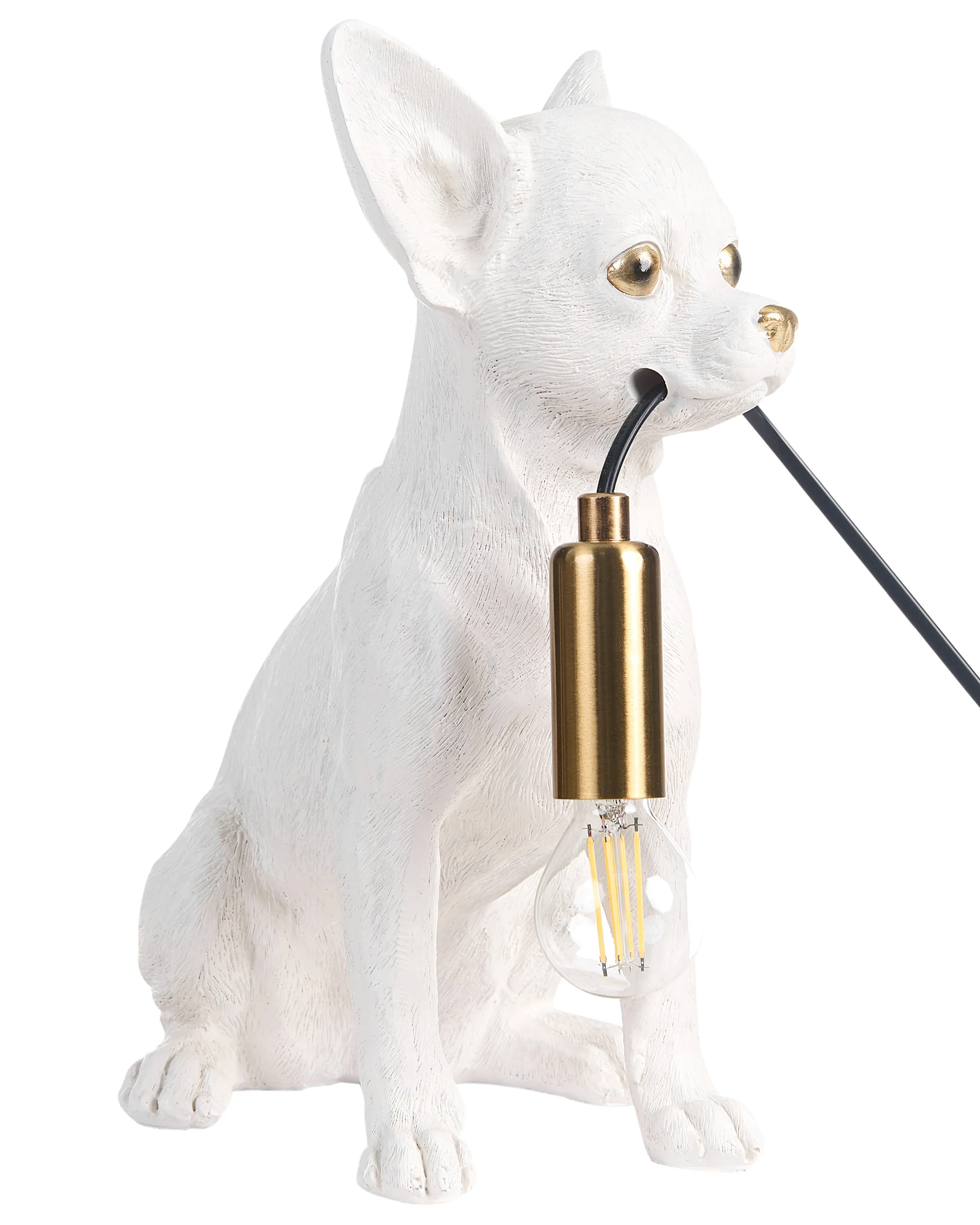 Lámpara de mesa Perro ROCCO Blanco