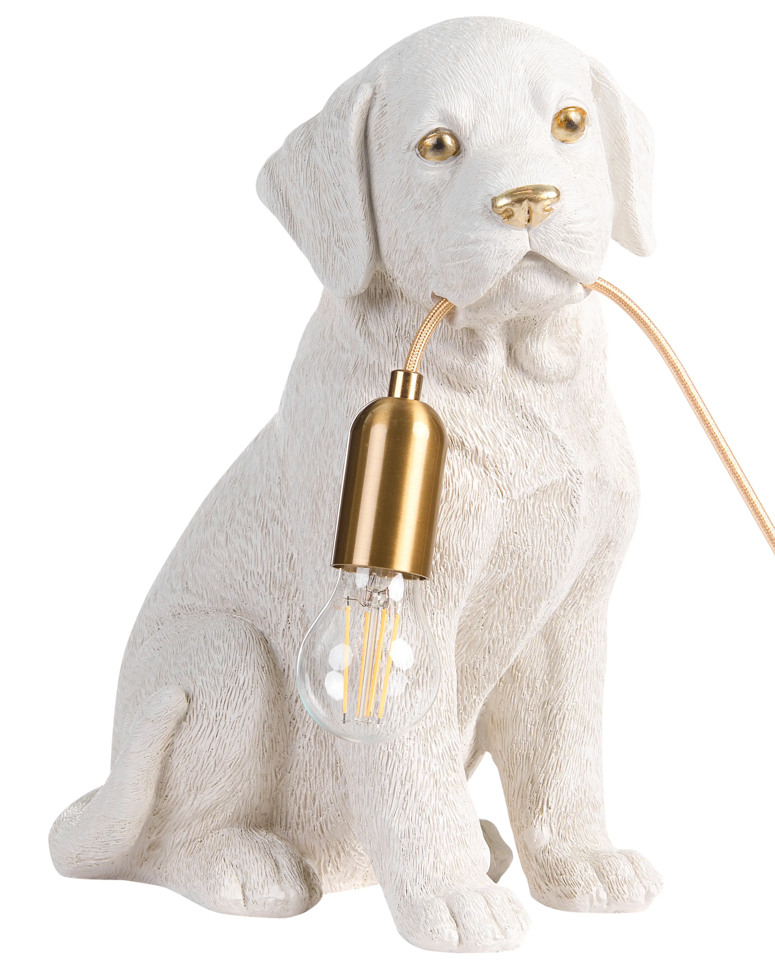 Lámpara de mesa Perro LUCKY Blanco