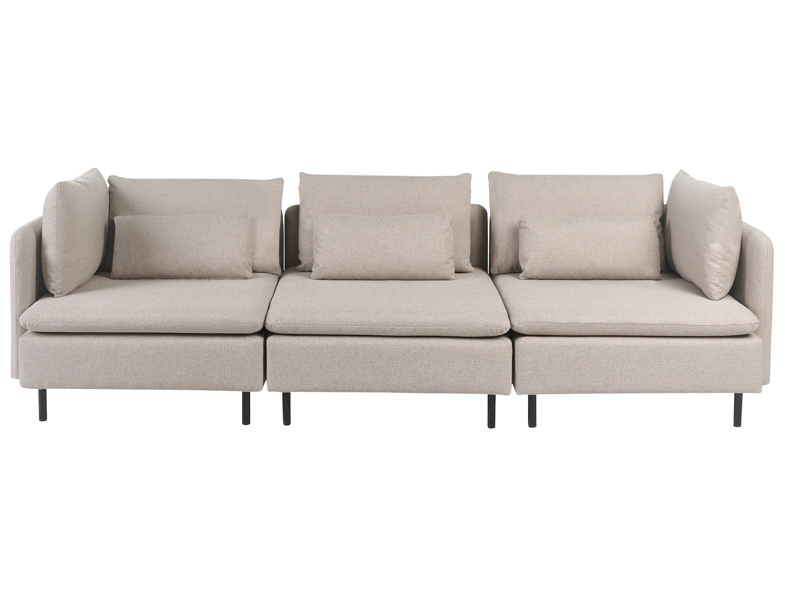Modular Sofa 3 Seater EGERIS Fabric Beige