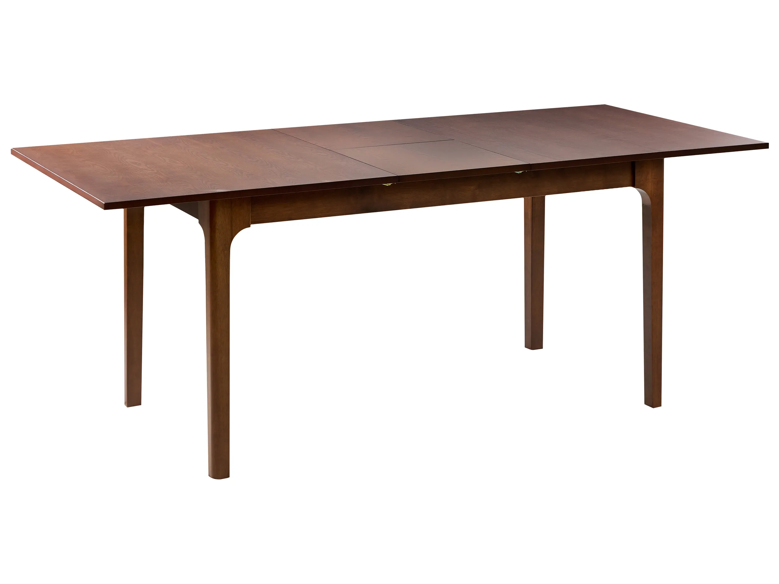 Extending Dining Table DELMAS Dark Ash Wood 160/200 cm 90 cm