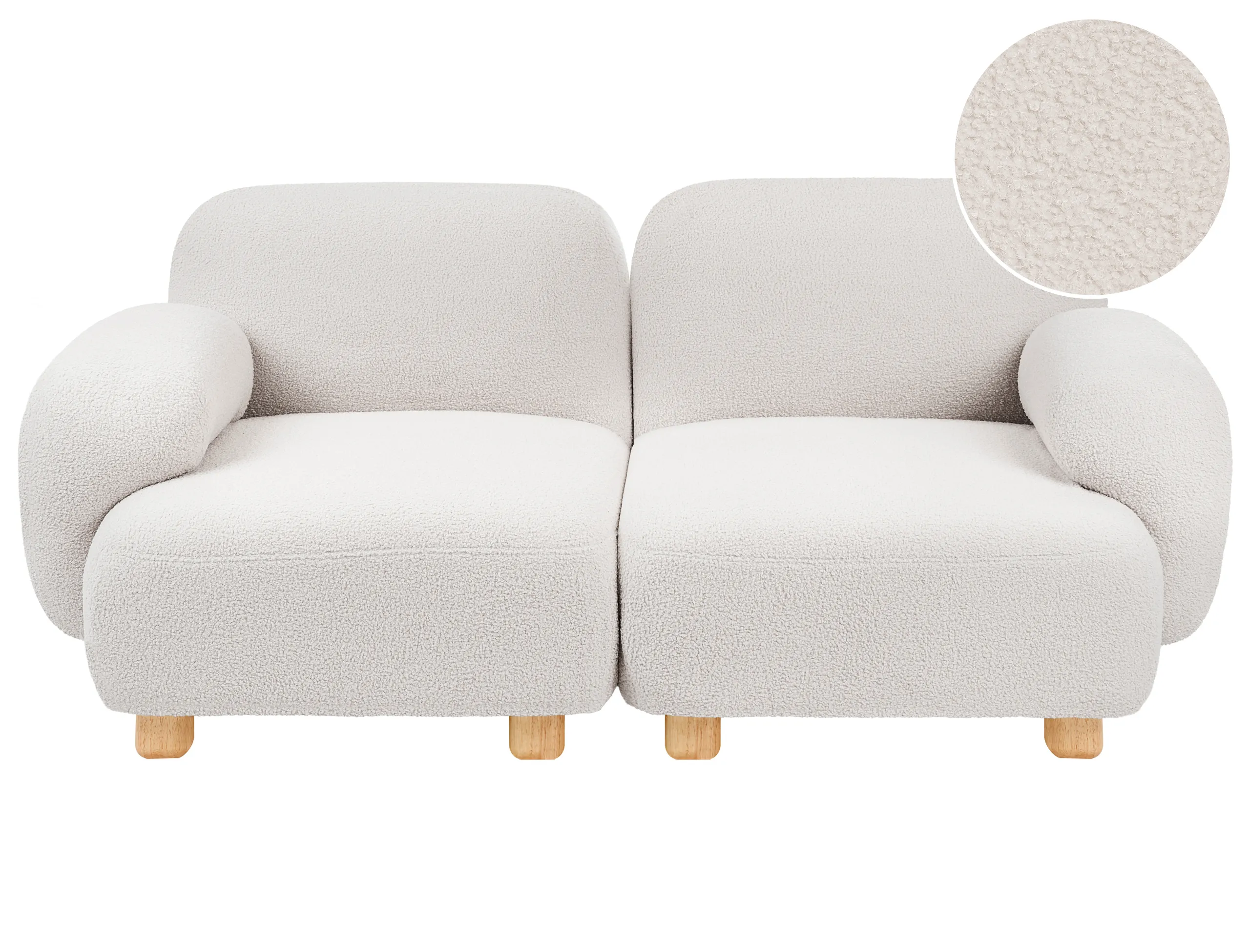 Modular Sofa 2 Seater AMLI Boucle Off-White