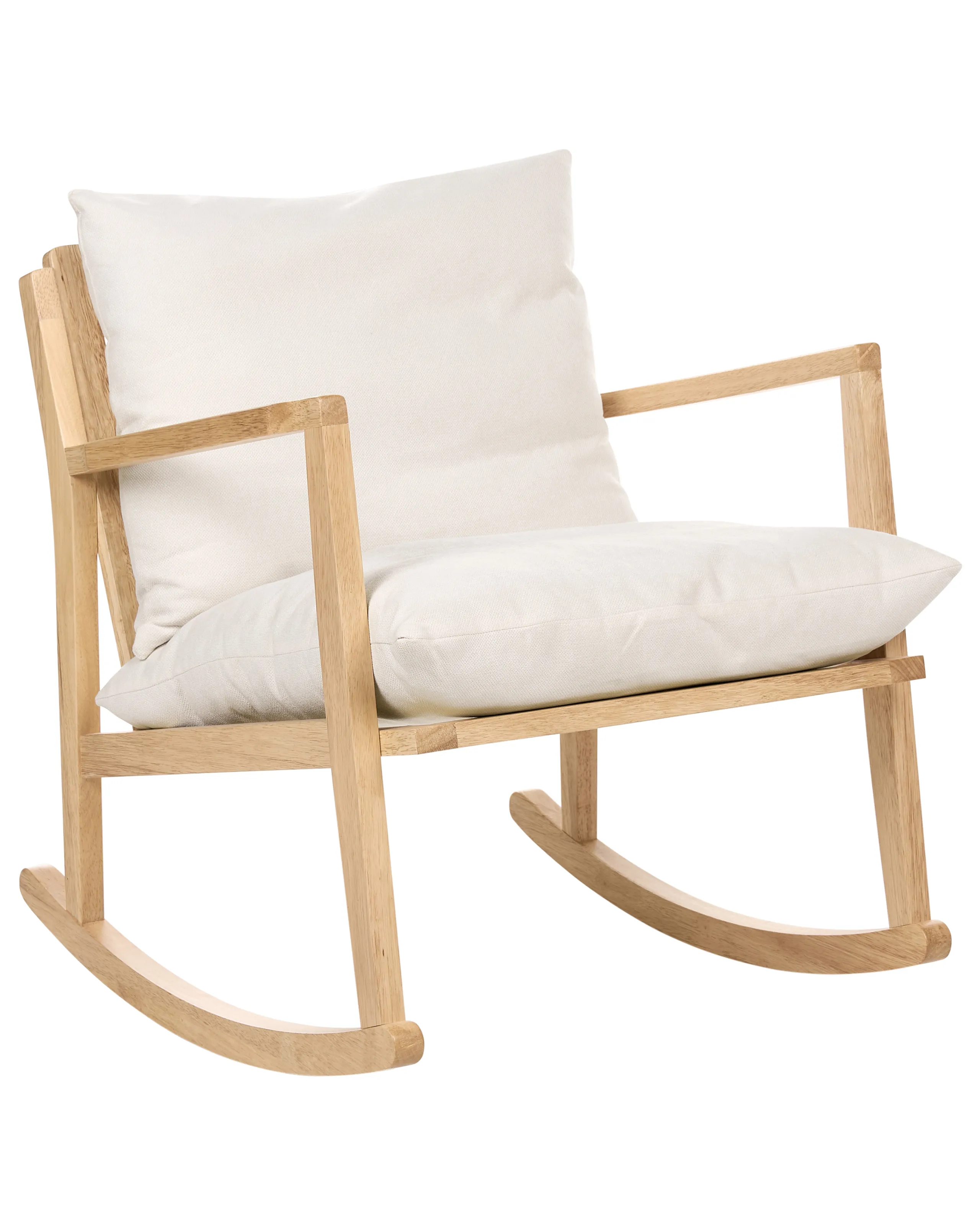 Mecedora KJEVIK Madera Marrón claro/Beige claro
