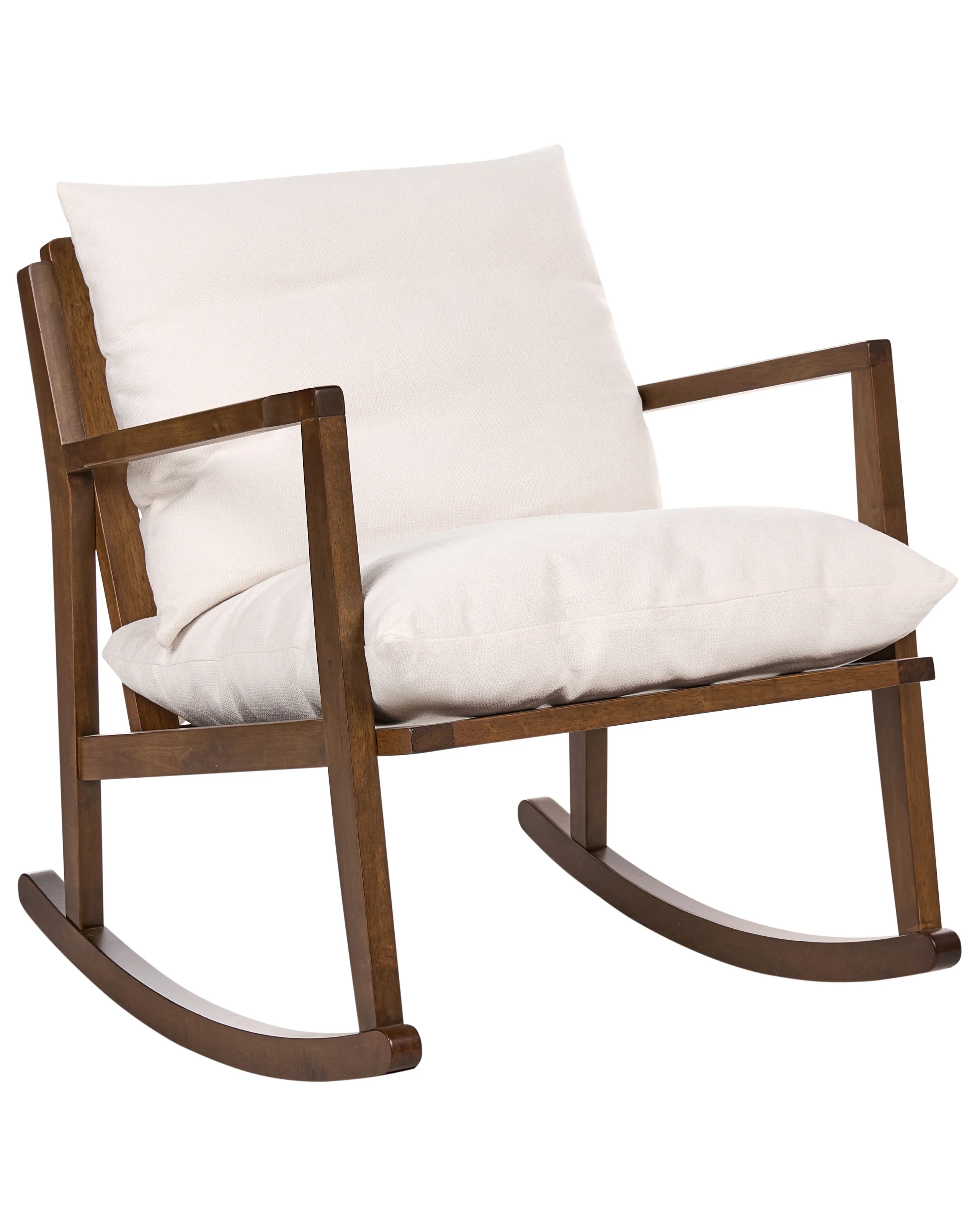 Mecedora KJEVIK Madera Marrón/Beige claro