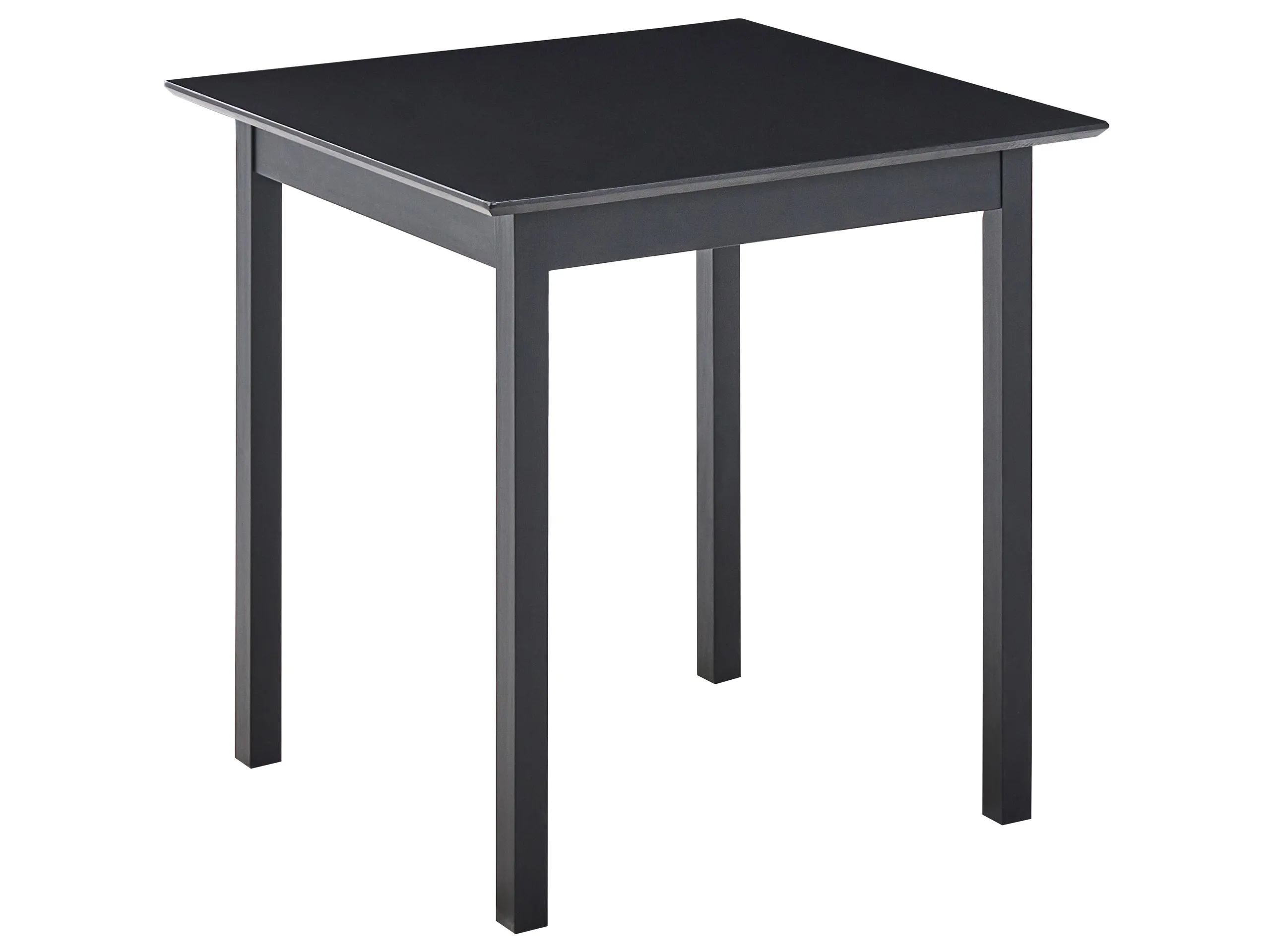 Dining Table VERITAS Black 75 cm 75 cm Pine Wood