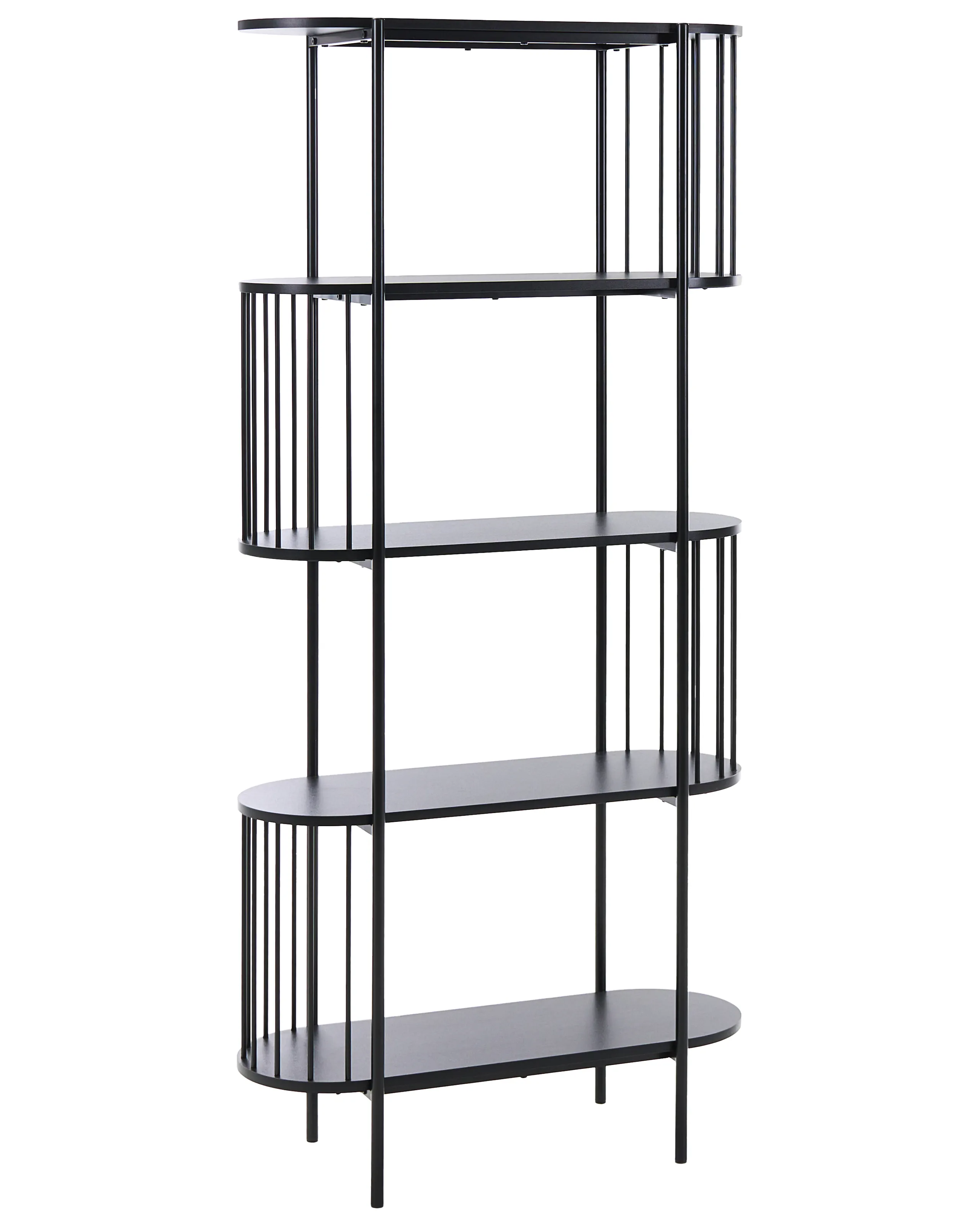 Estantería con 4 baldas OREANA 172 cm Negro
