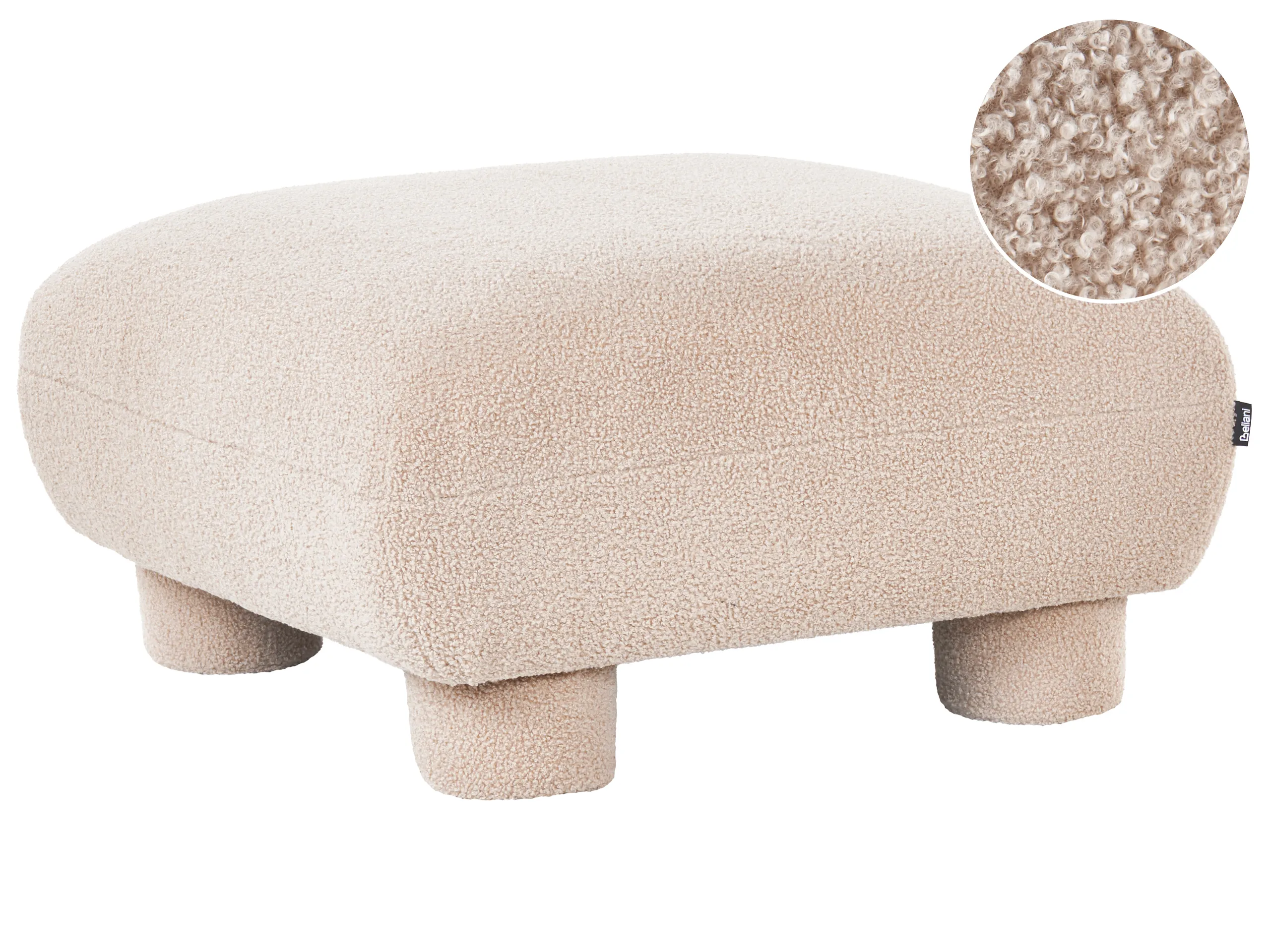 Ottoman MJALBI Boucle Beige